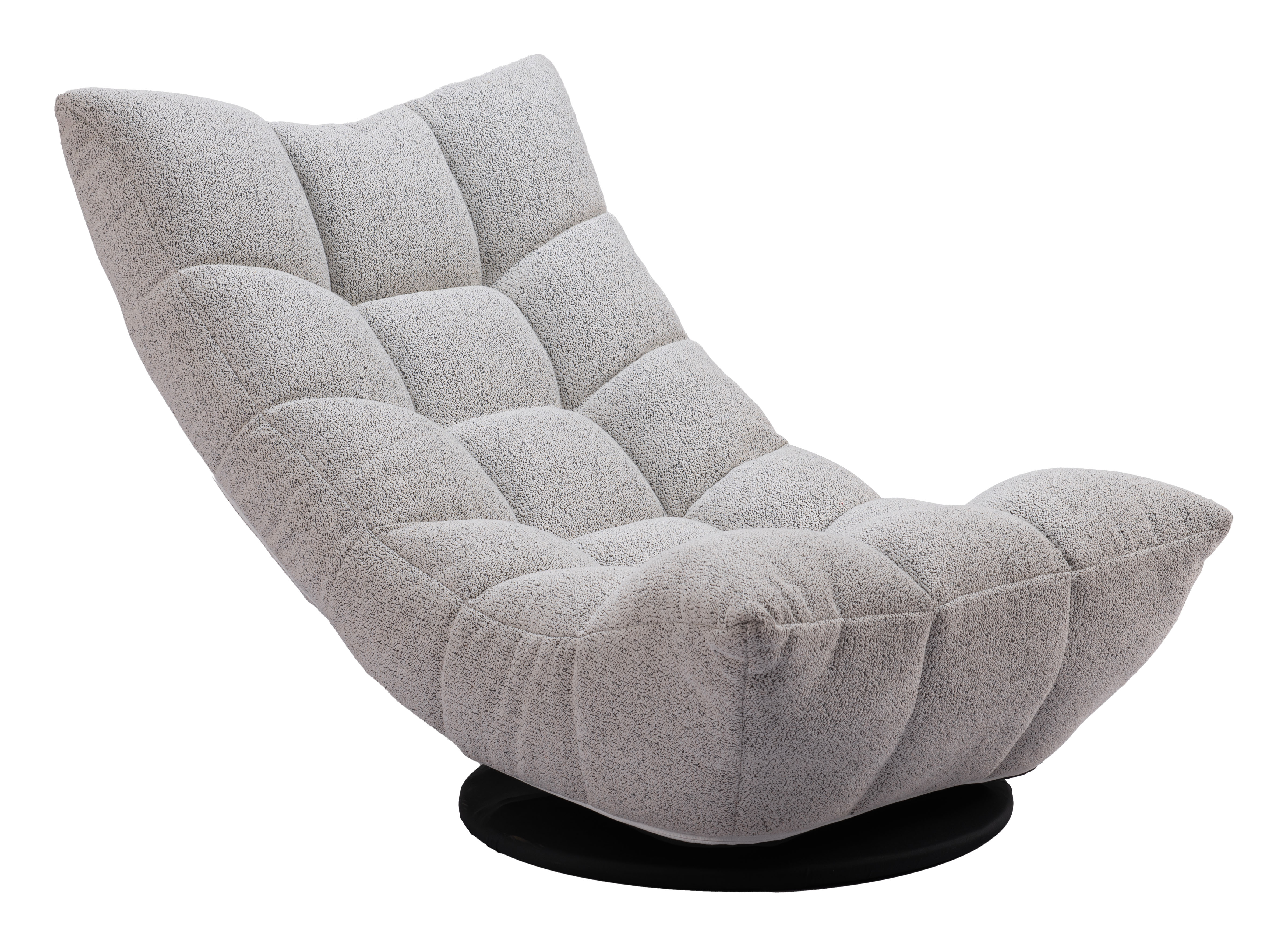 ZUO - Down Go Swivel Chair in Ash Gray