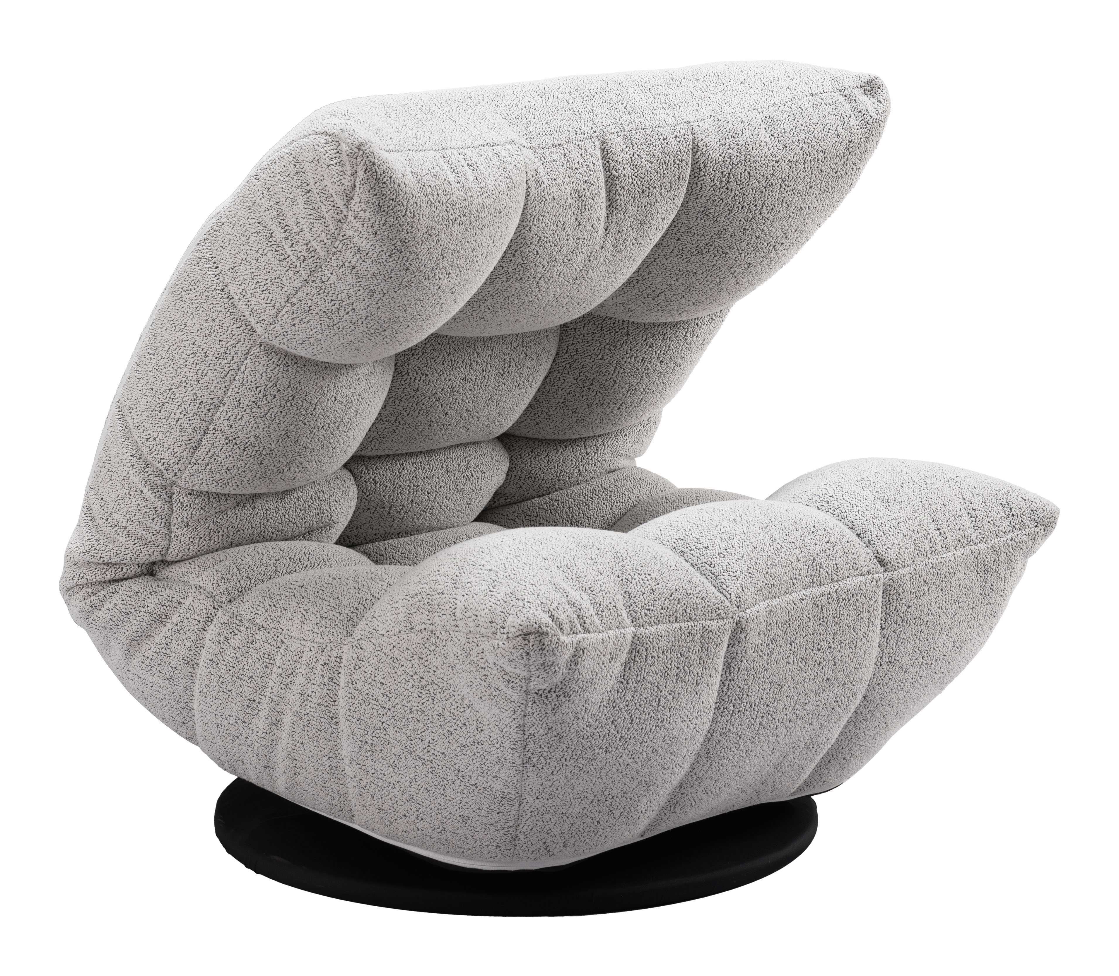 ZUO - Down Go Swivel Chair in Ash Gray