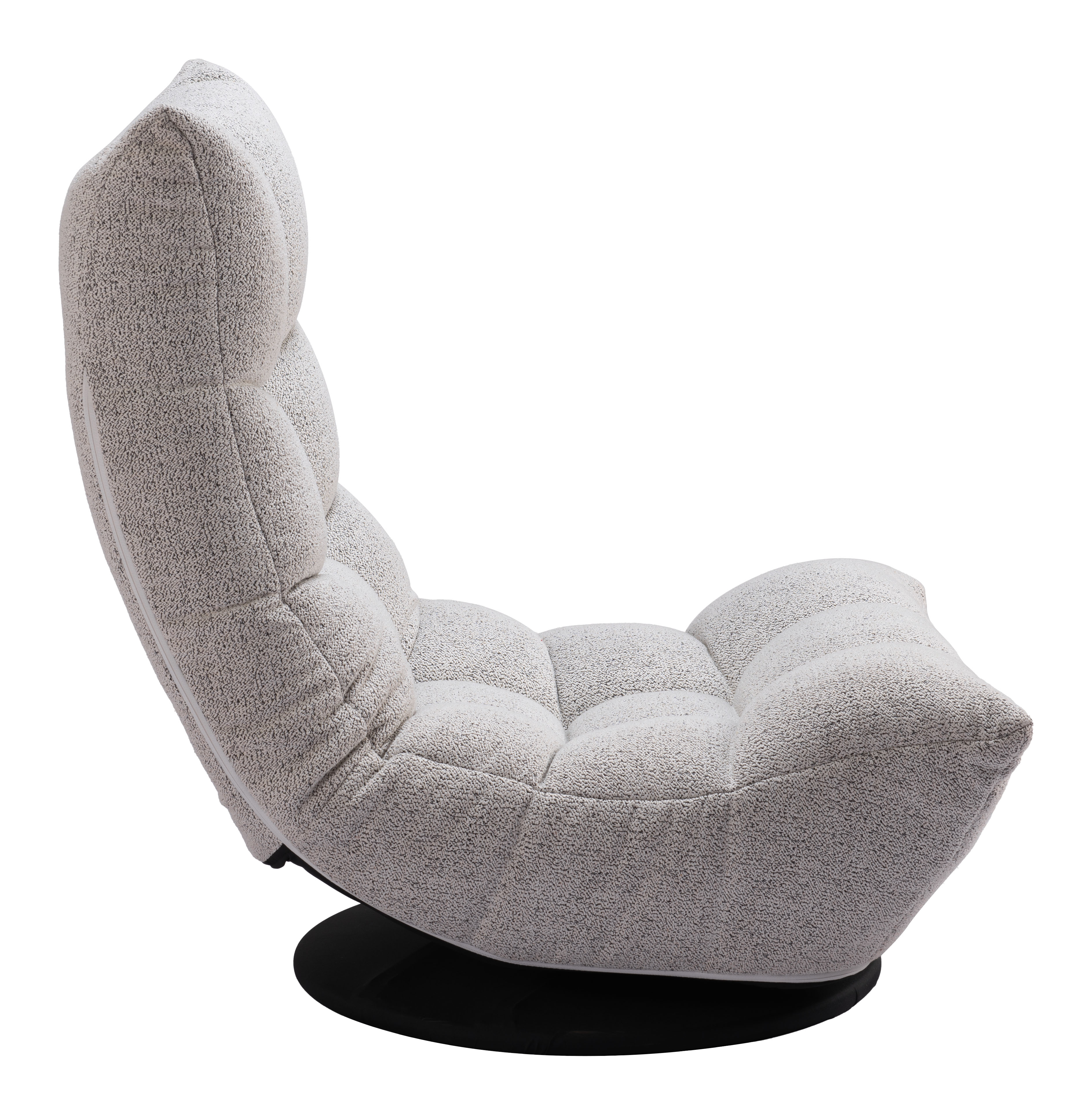 ZUO - Down Go Swivel Chair in Ash Gray