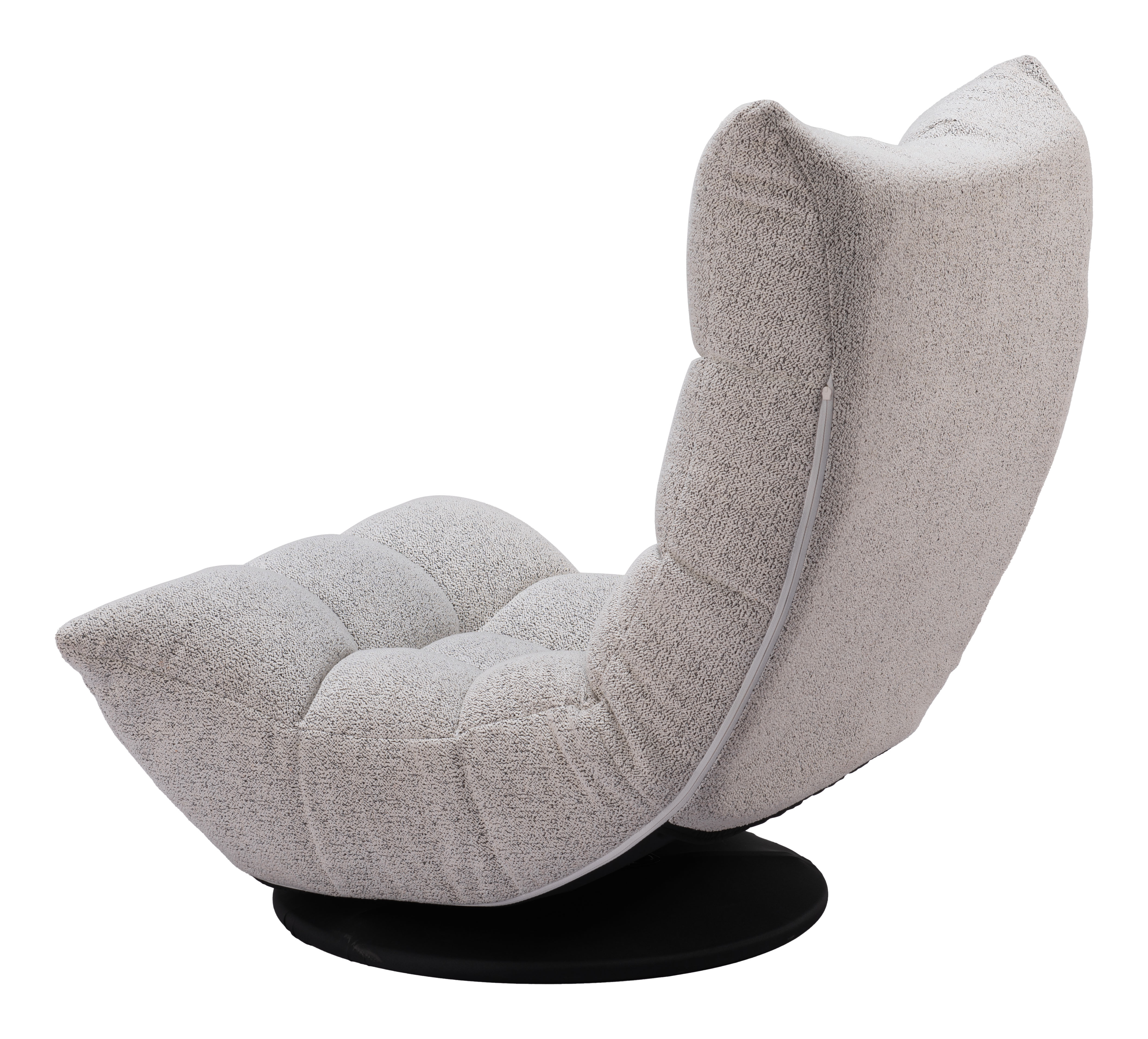 ZUO - Down Go Swivel Chair in Ash Gray