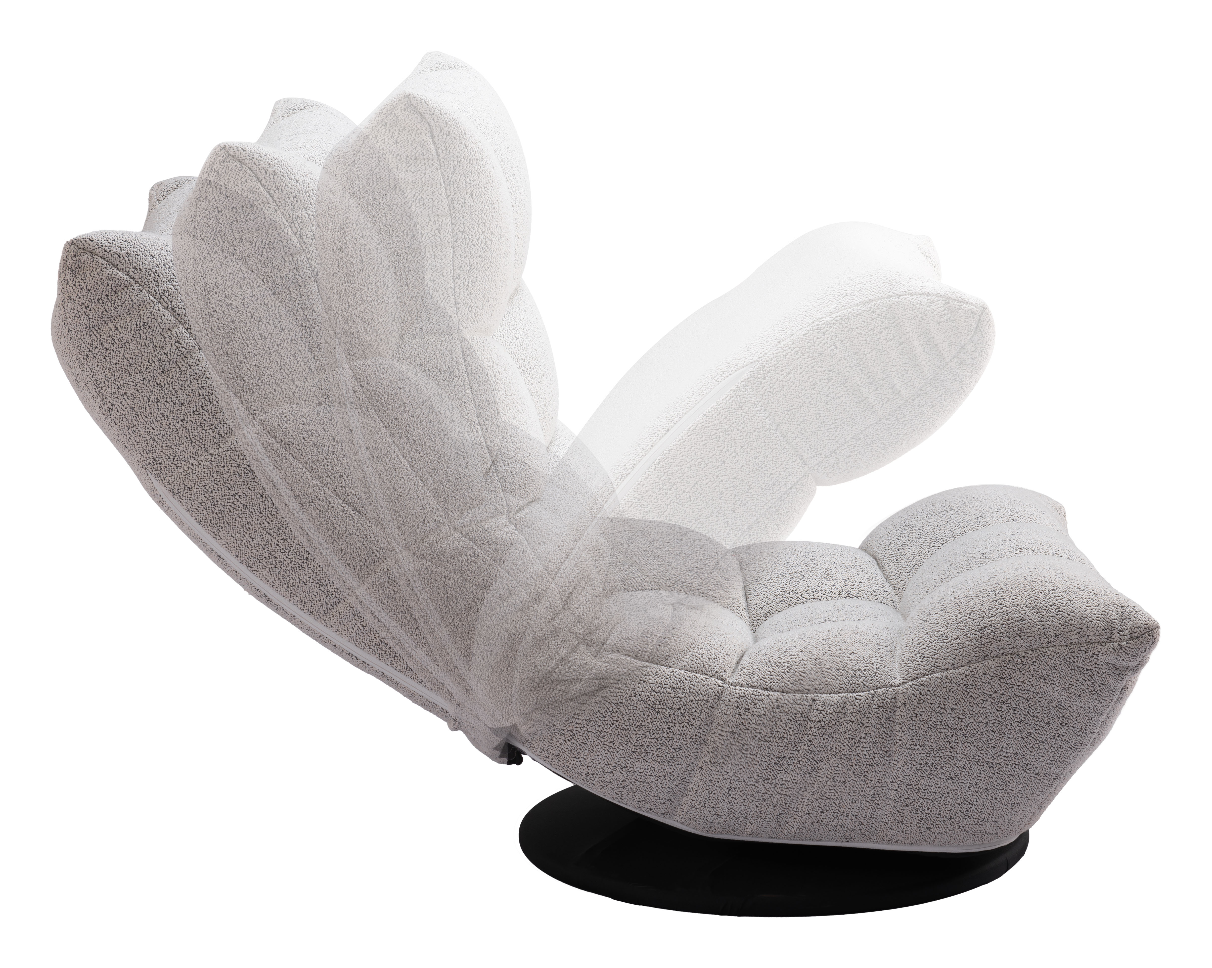 ZUO - Down Go Swivel Chair in Ash Gray
