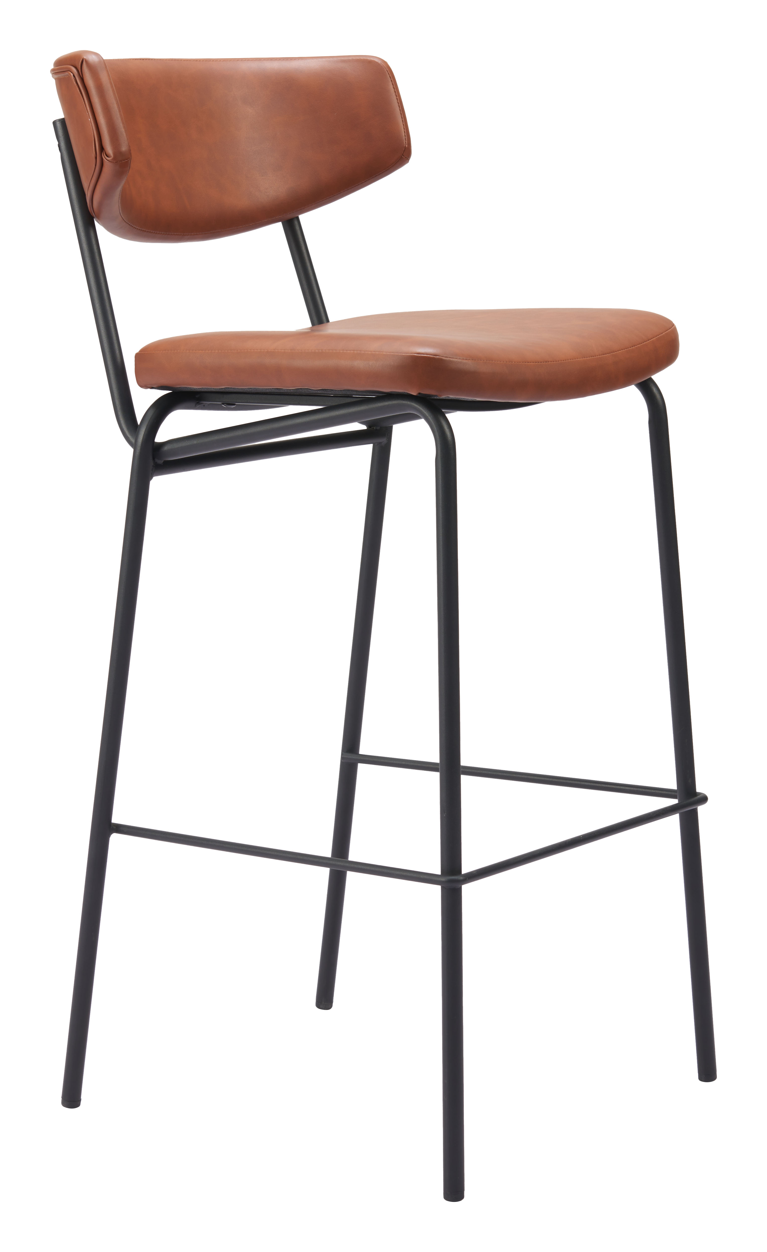 ZUO Charon Barstool (Set of 2) - Vintage Brown