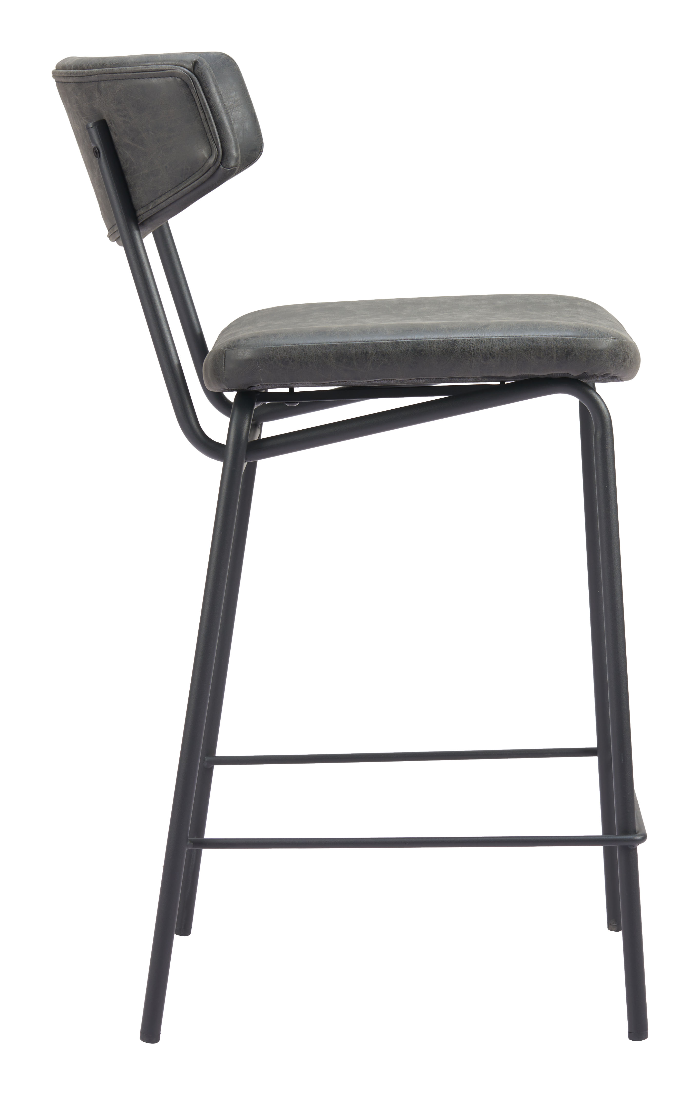 ZUO Charon Counter Stool (Set of 2) - Vintage Black