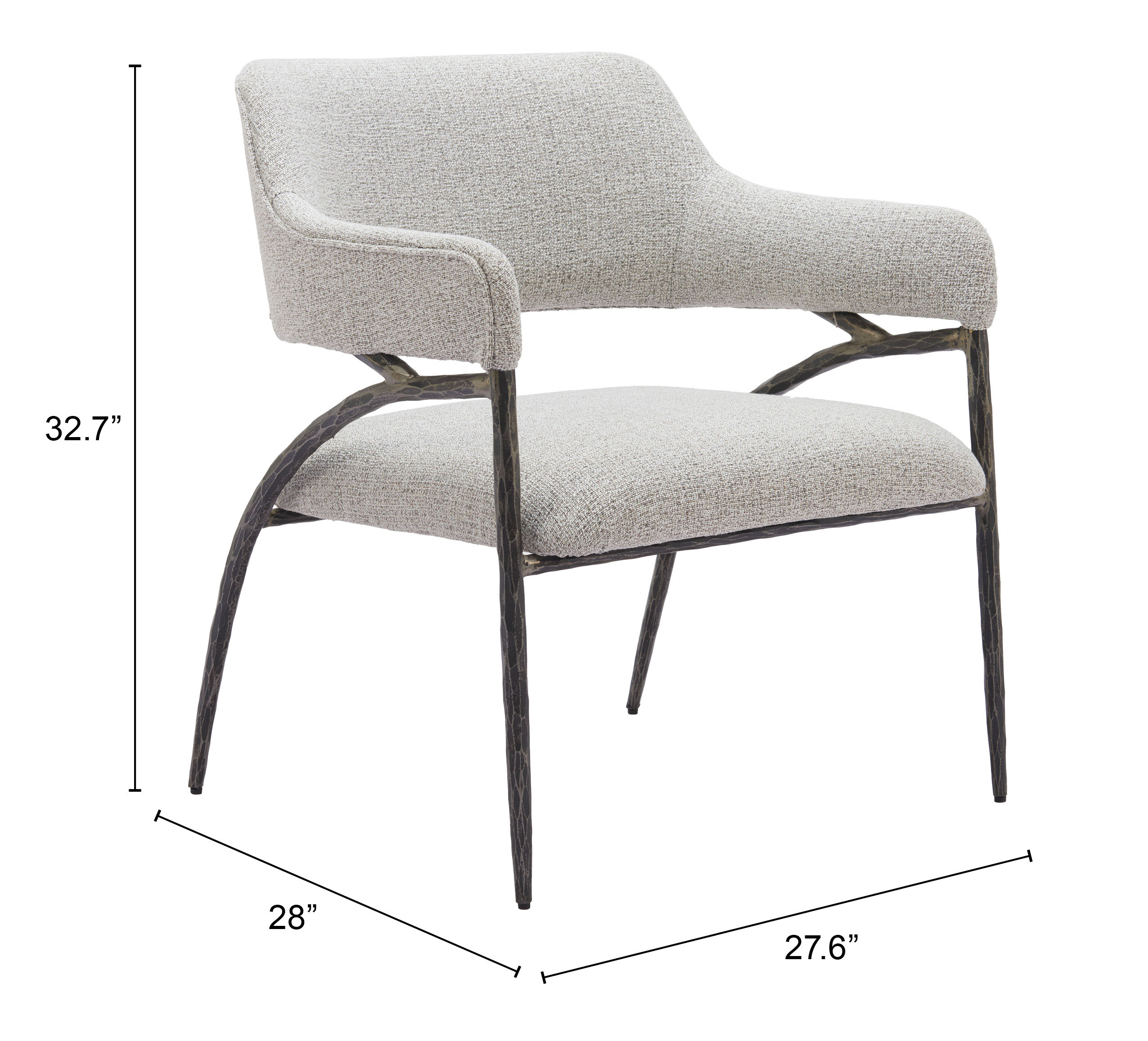 ZUO - Vesterboro Accent Chair in Gray