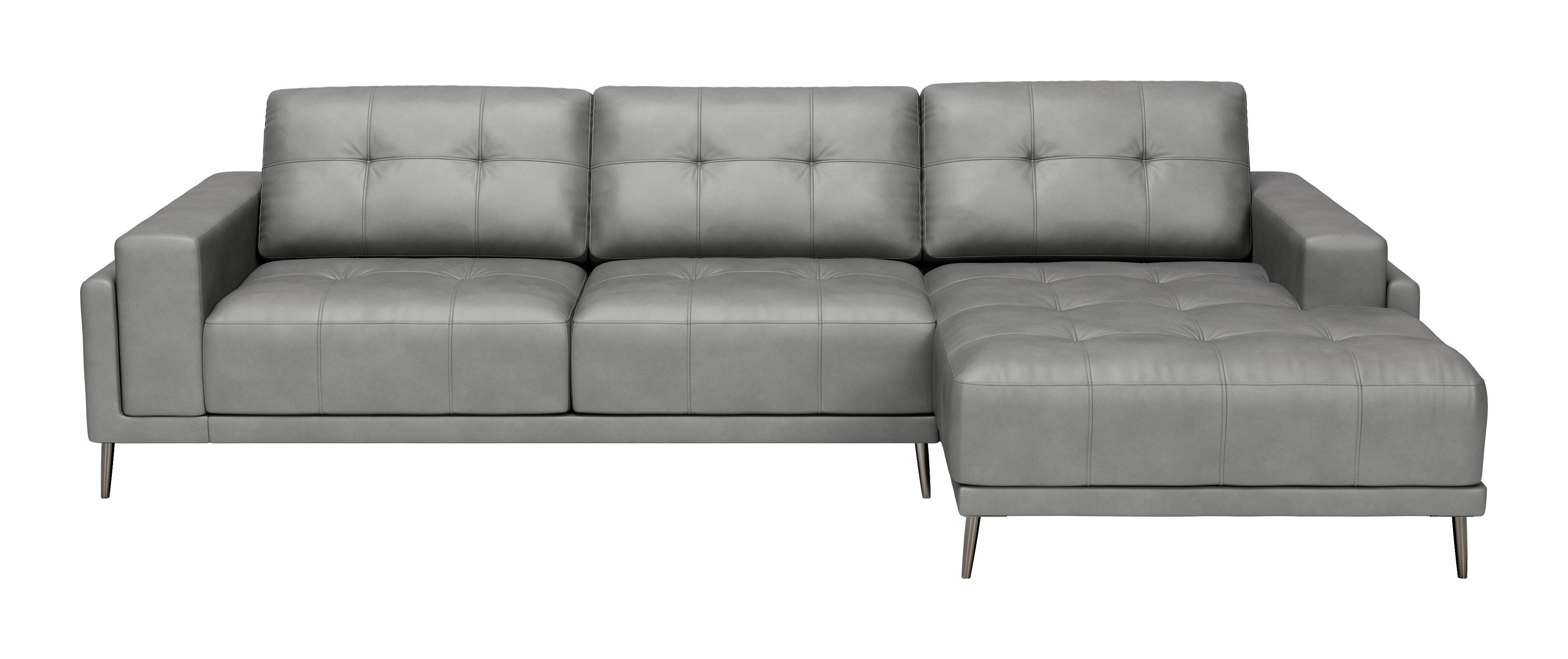 ZUO Bliss Right Facing Chaise Sectional - Gray