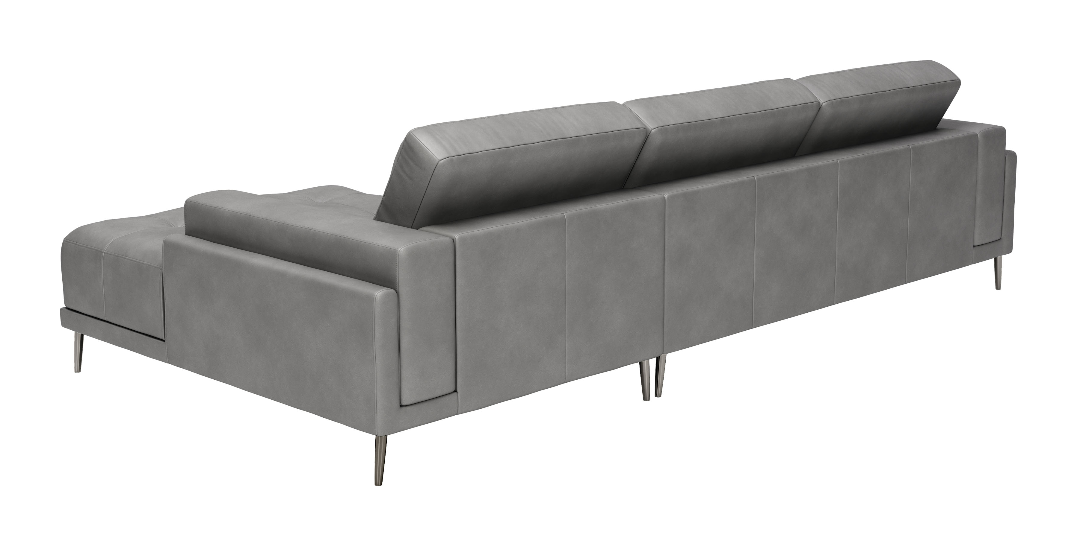 ZUO Bliss Right Facing Chaise Sectional - Gray