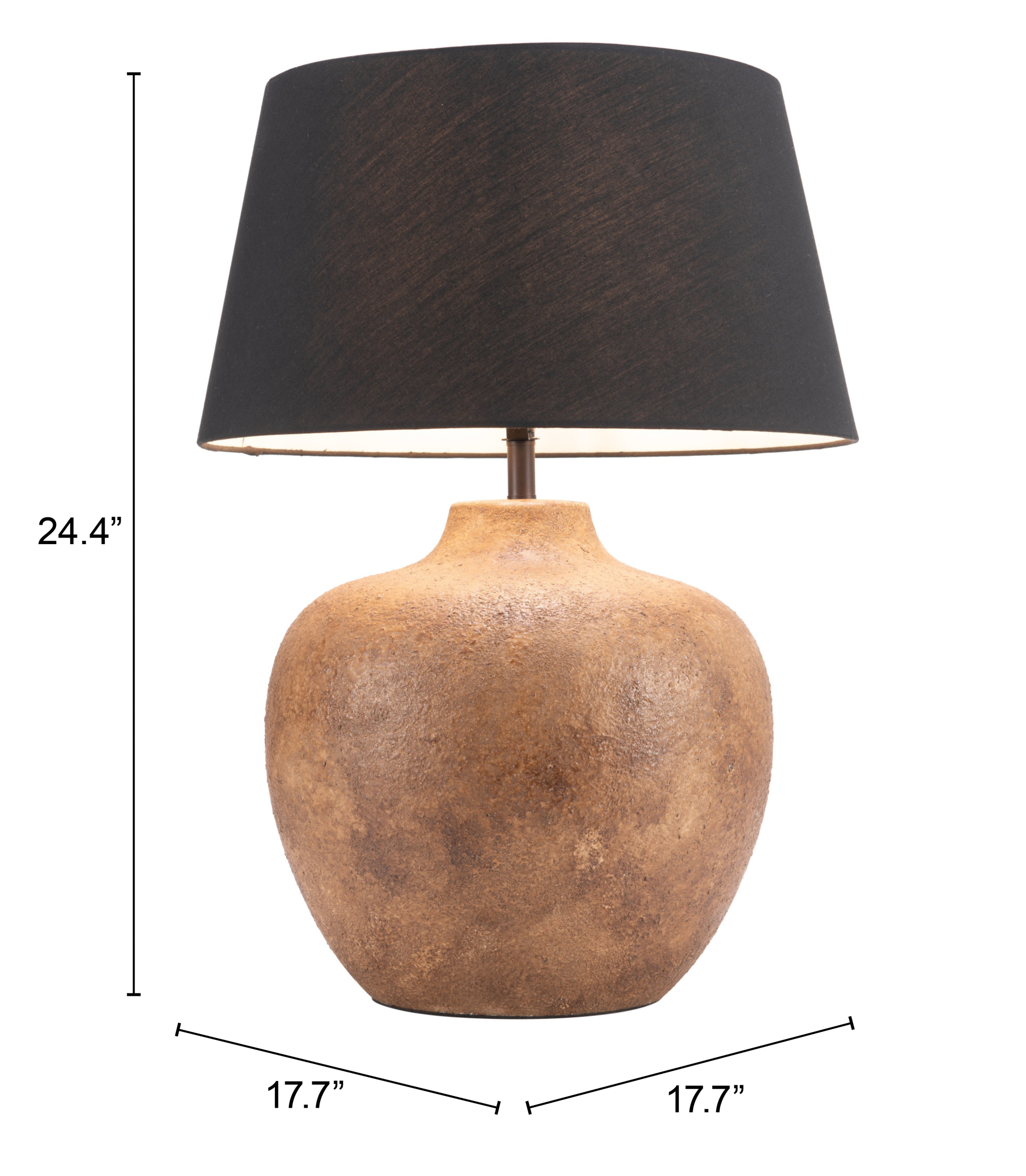 ZUO - Basil Table Lamp in Black