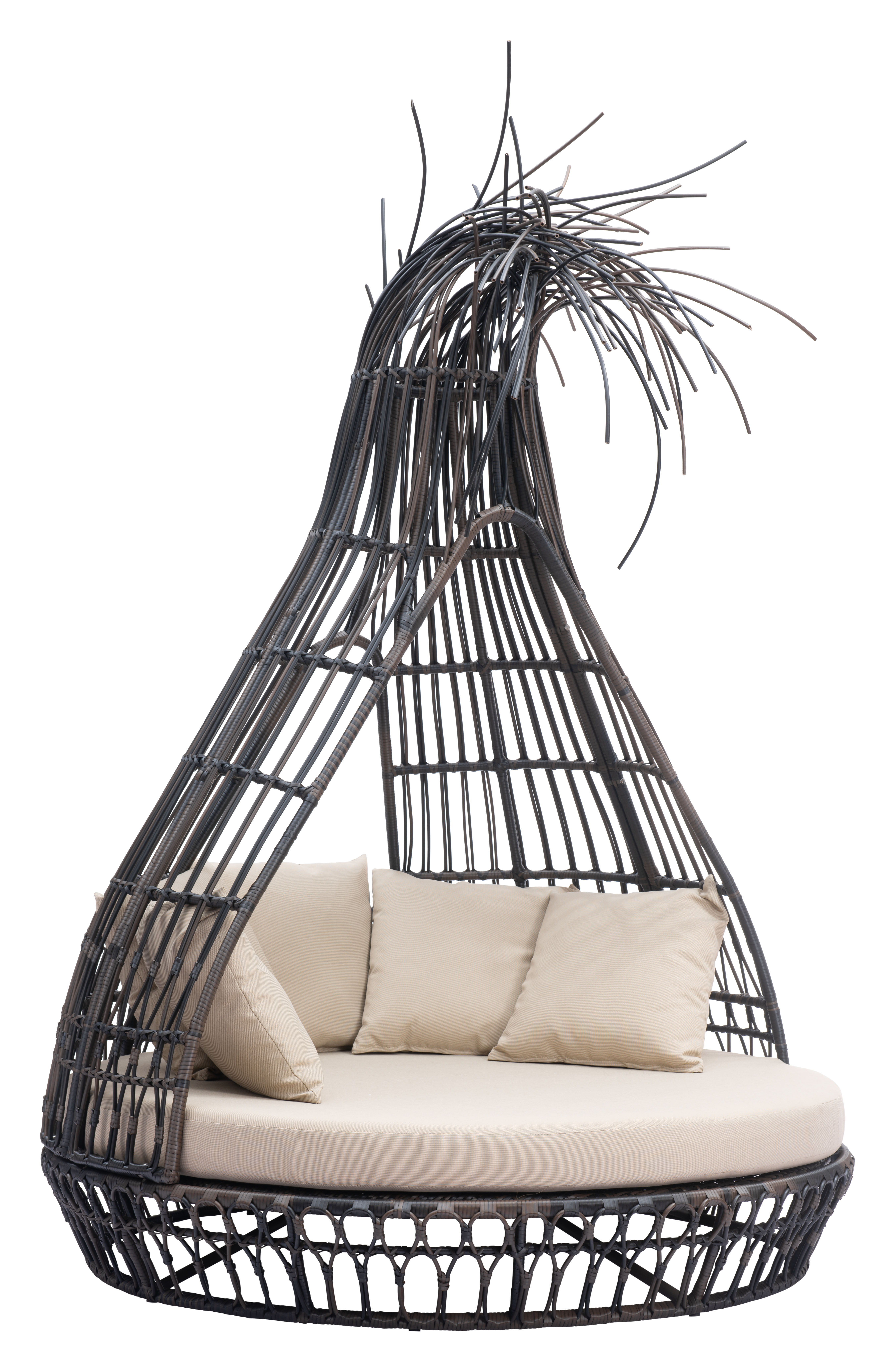 ZUO - Tangalle Daybed in Brown/Beige