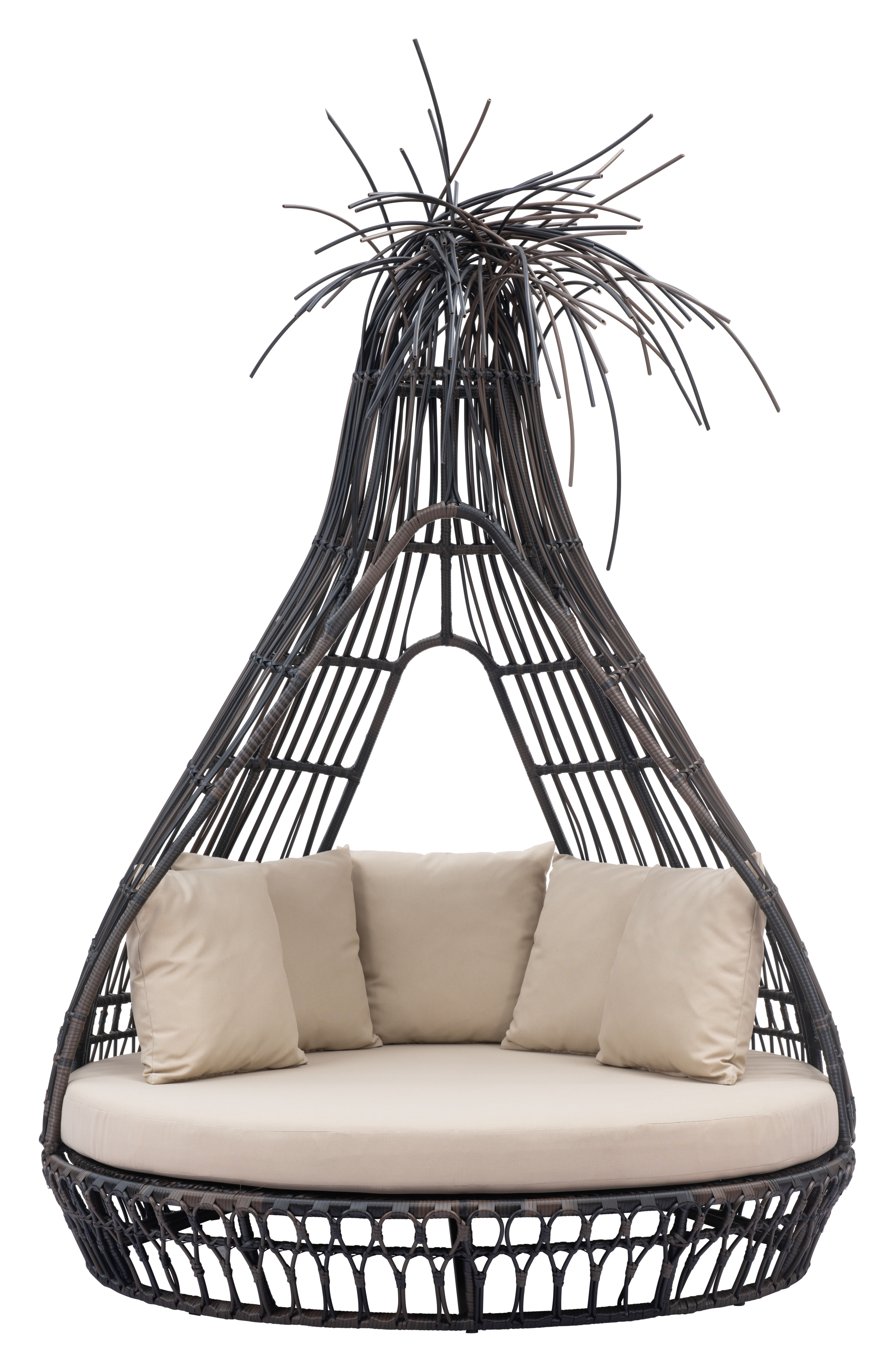 ZUO - Tangalle Daybed in Brown/Beige