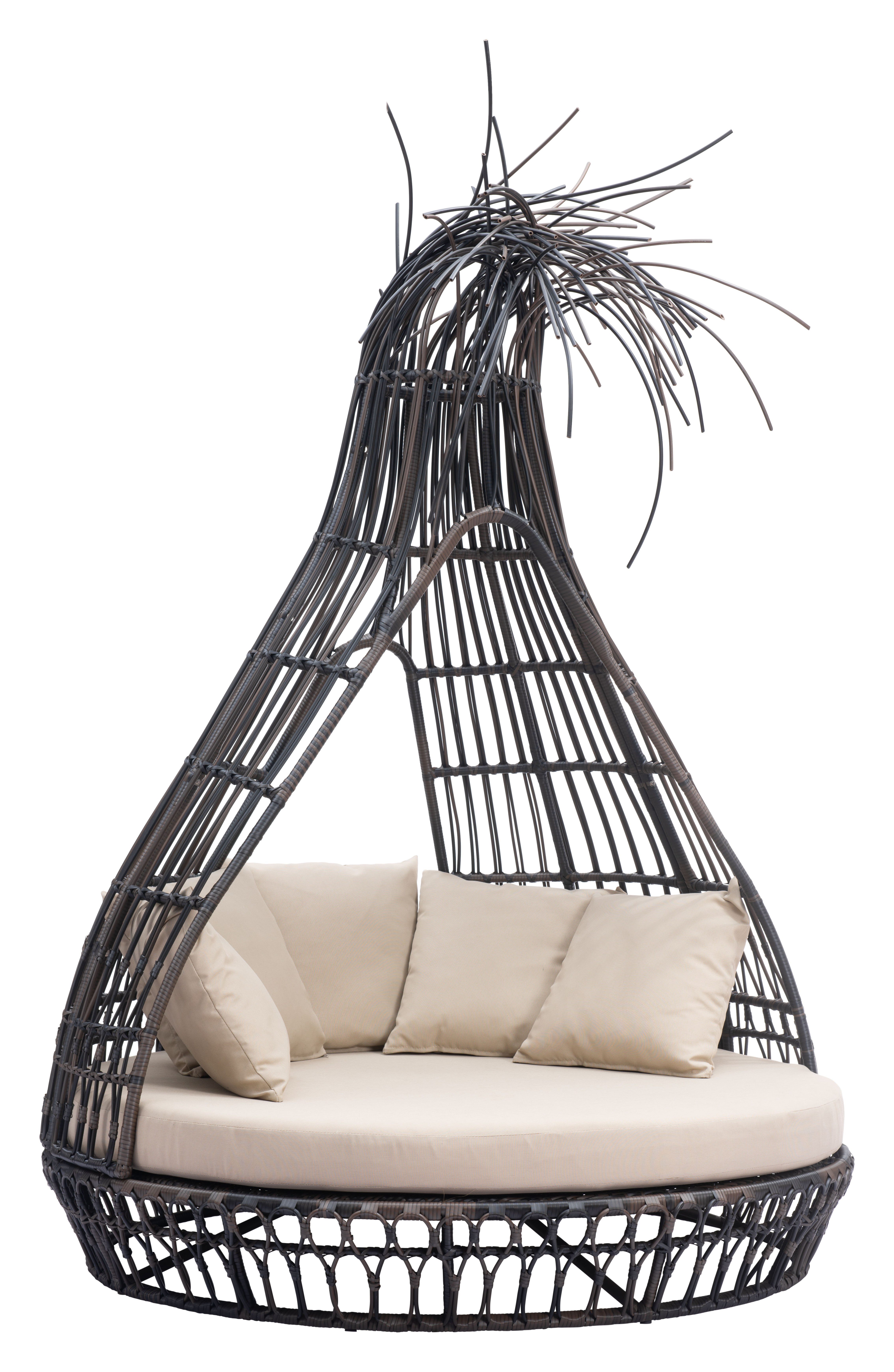 ZUO - Tangalle Daybed in Brown/Beige