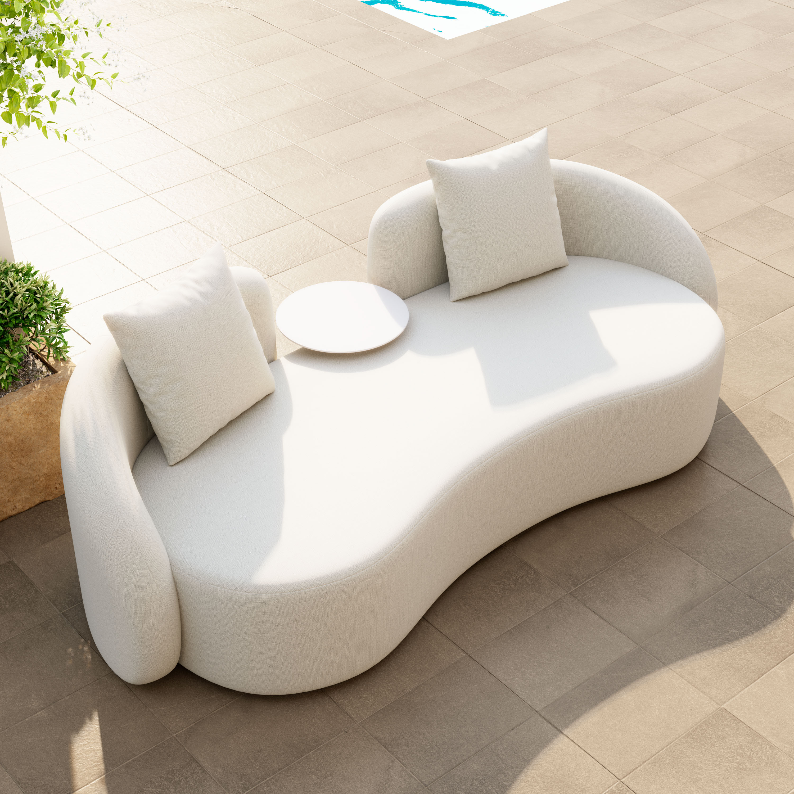 ZUO - Sunny Isles Loveseat in Beige