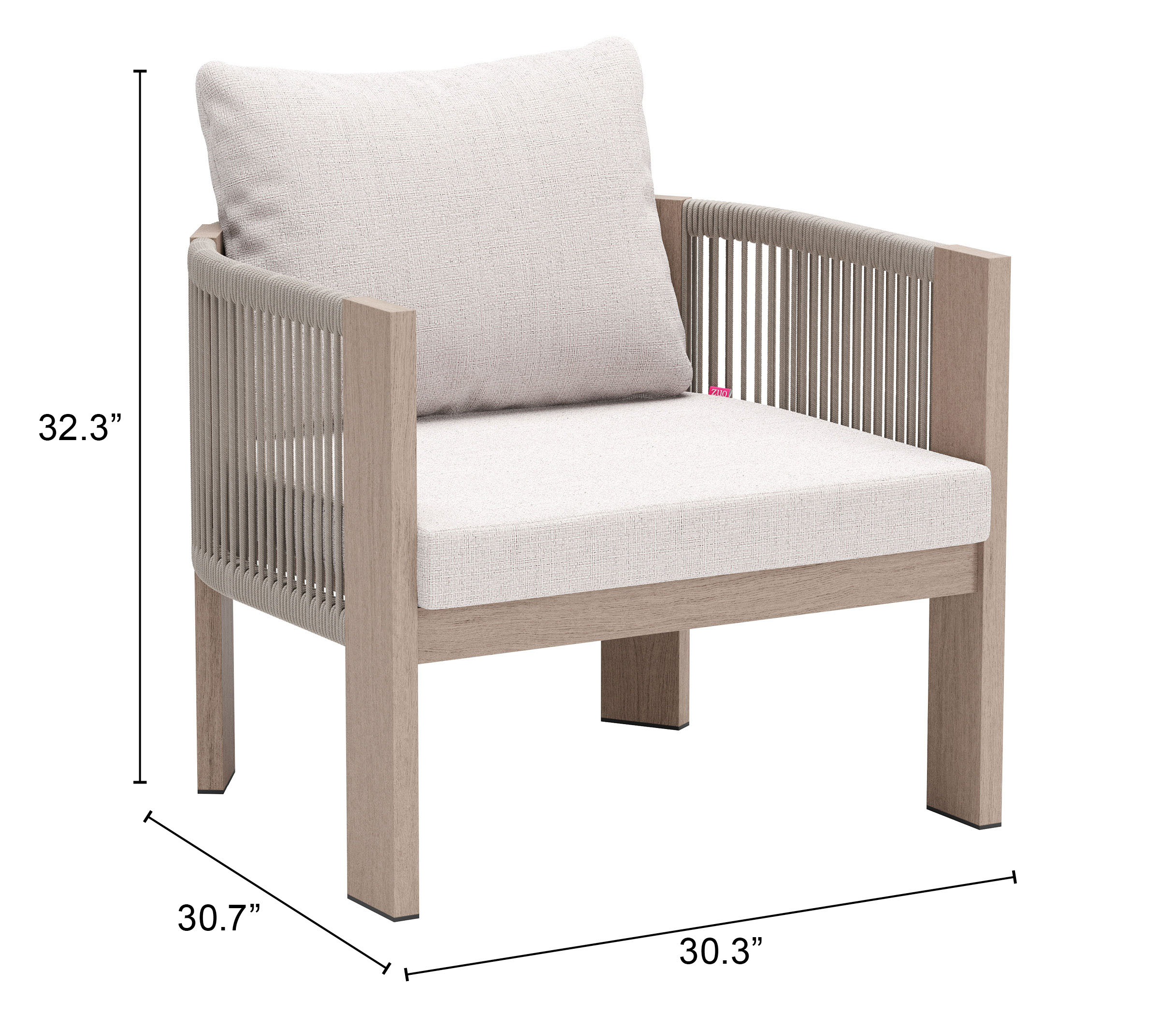 ZUO Rebel Accent Chair - Beige
