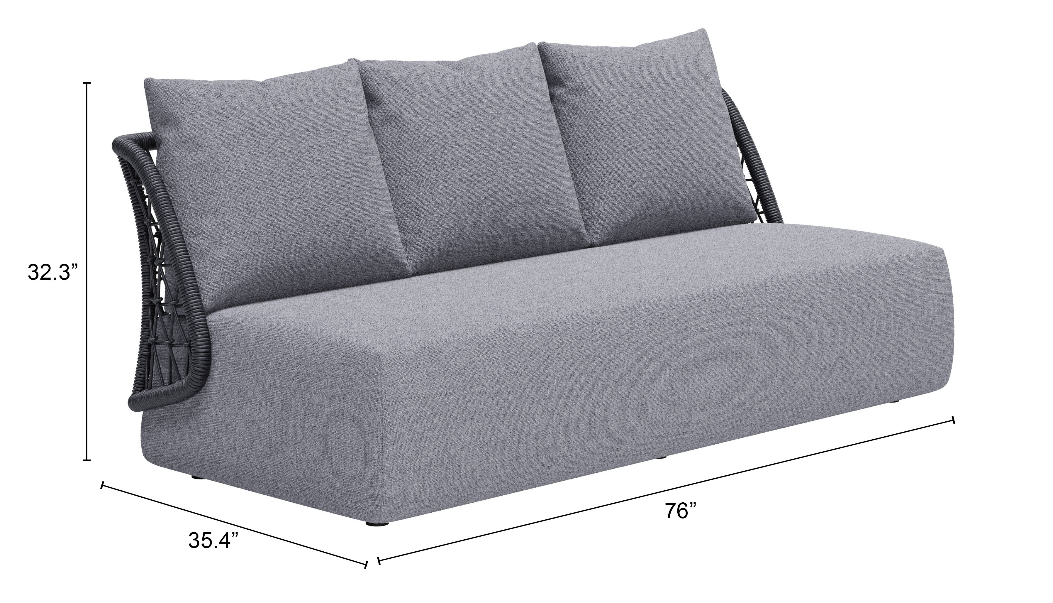 ZUO - Mekan Sofa in Gray