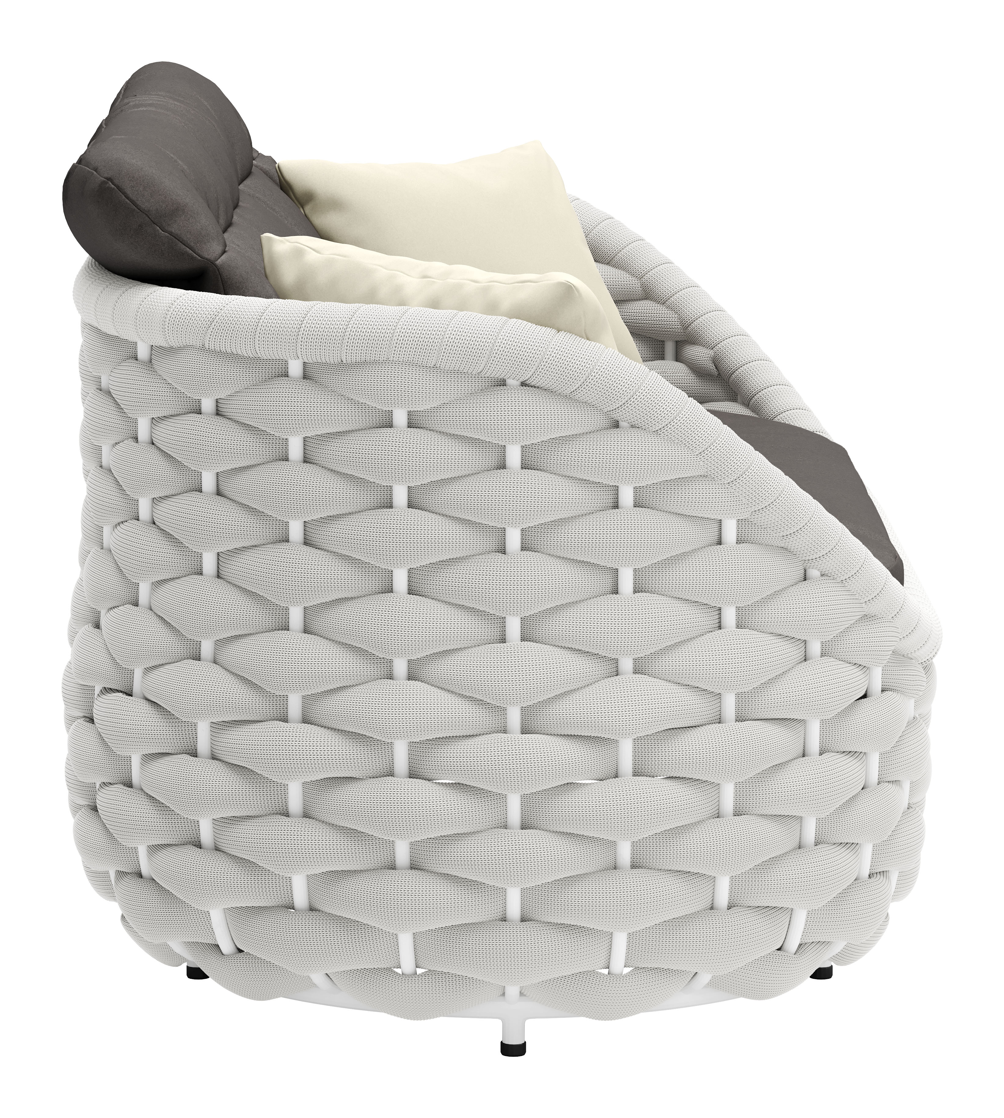 ZUO - Coral Reef Loveseat in Gray