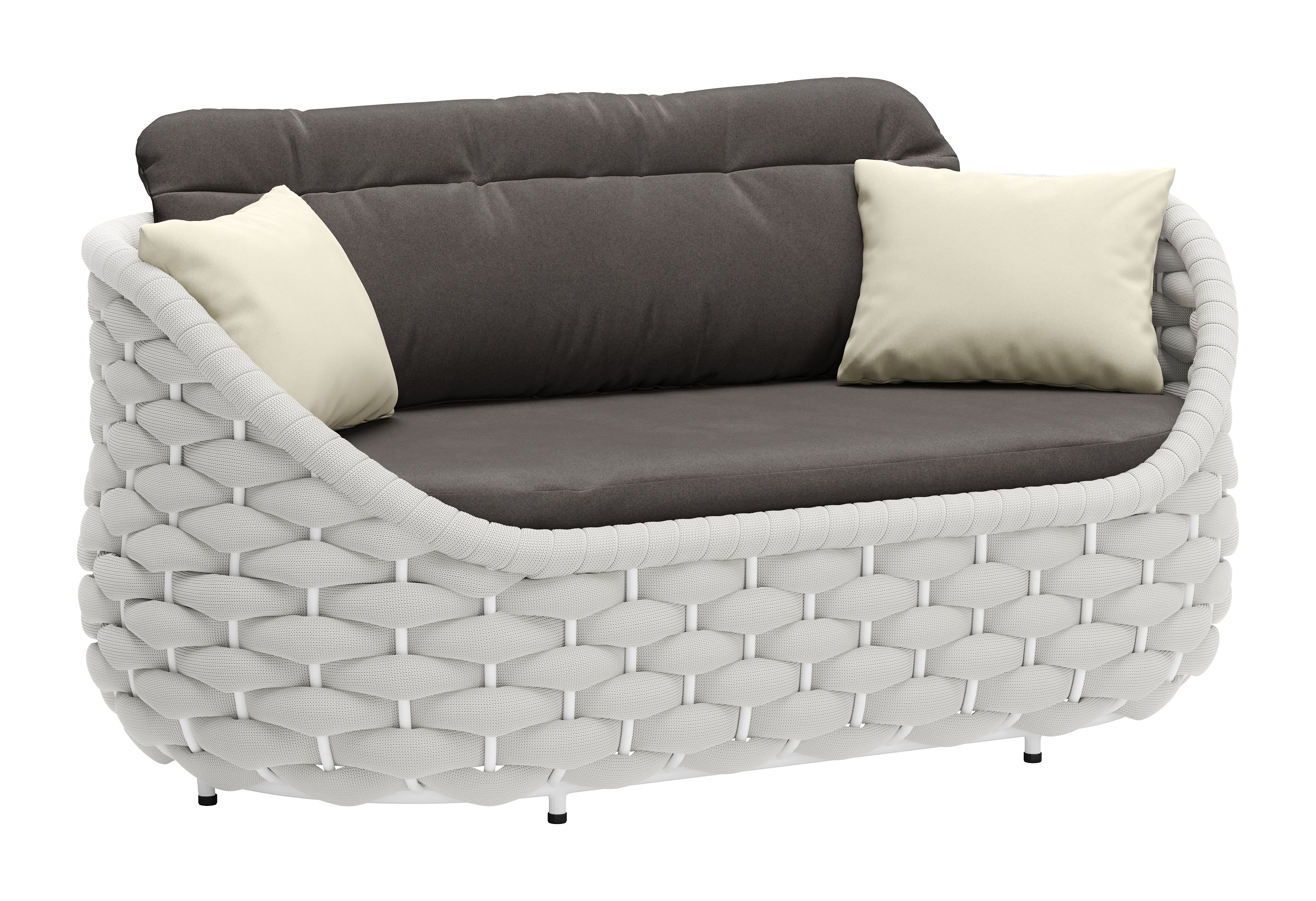 ZUO - Coral Reef Loveseat in Gray
