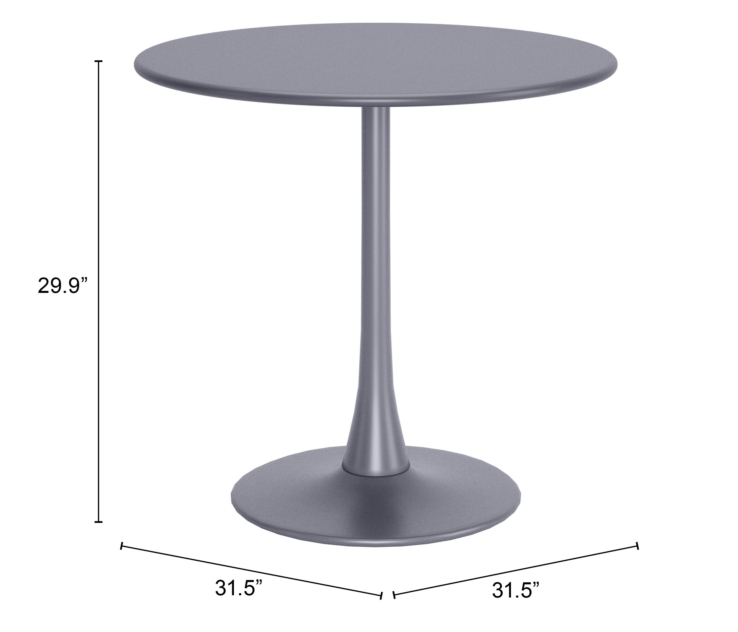 ZUO Soleil Dining Table - Gray