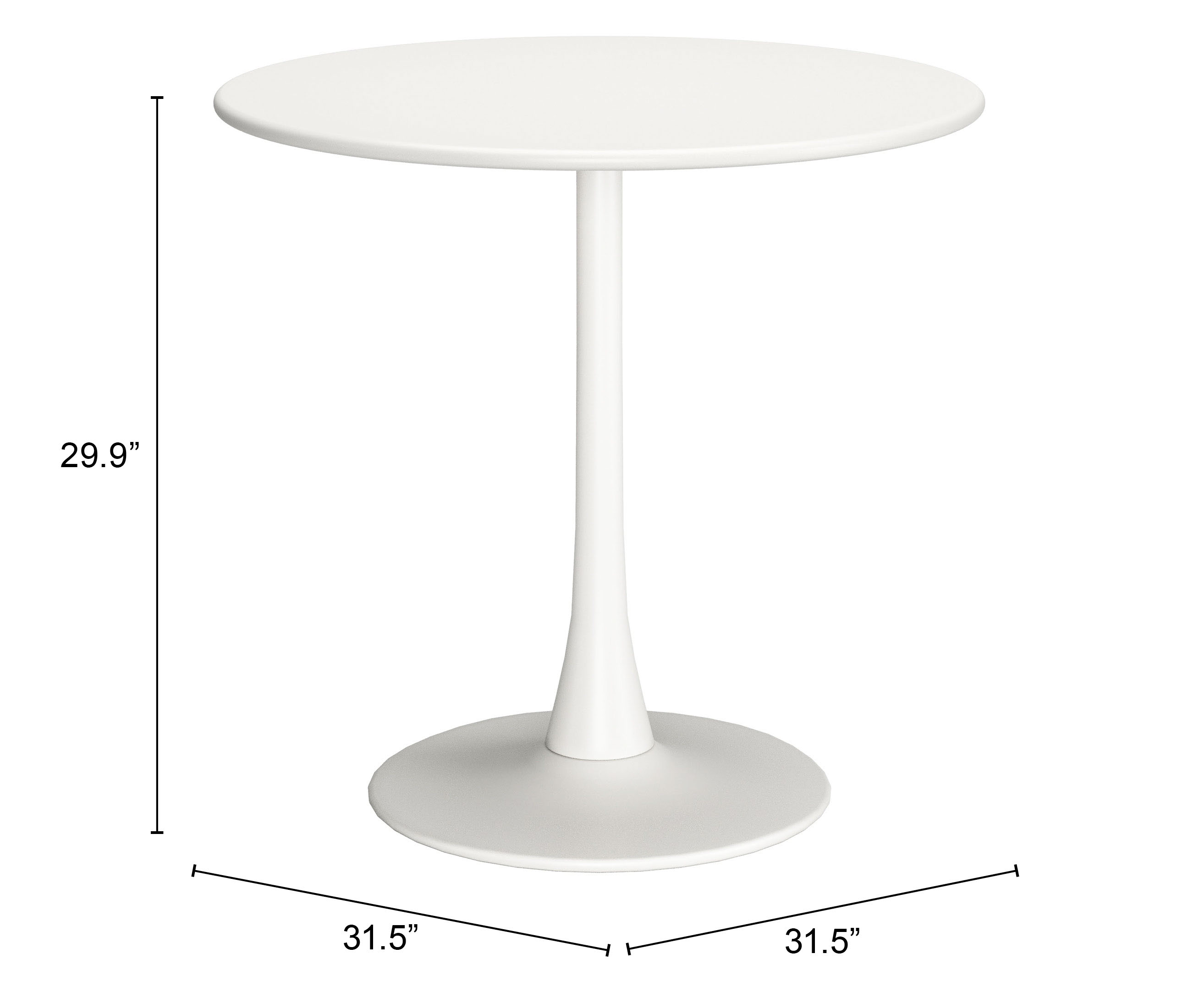 ZUO Soleil Dining Table - White