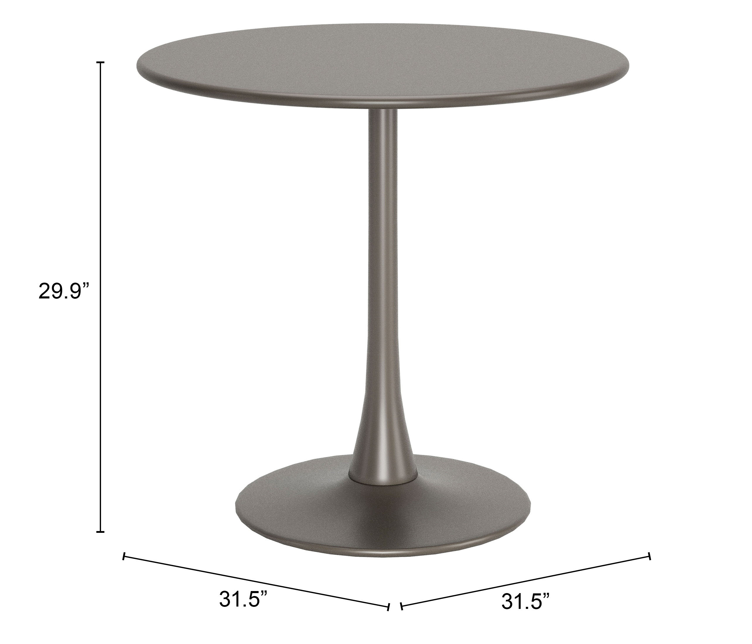 ZUO Soleil Dining Table - Taupe
