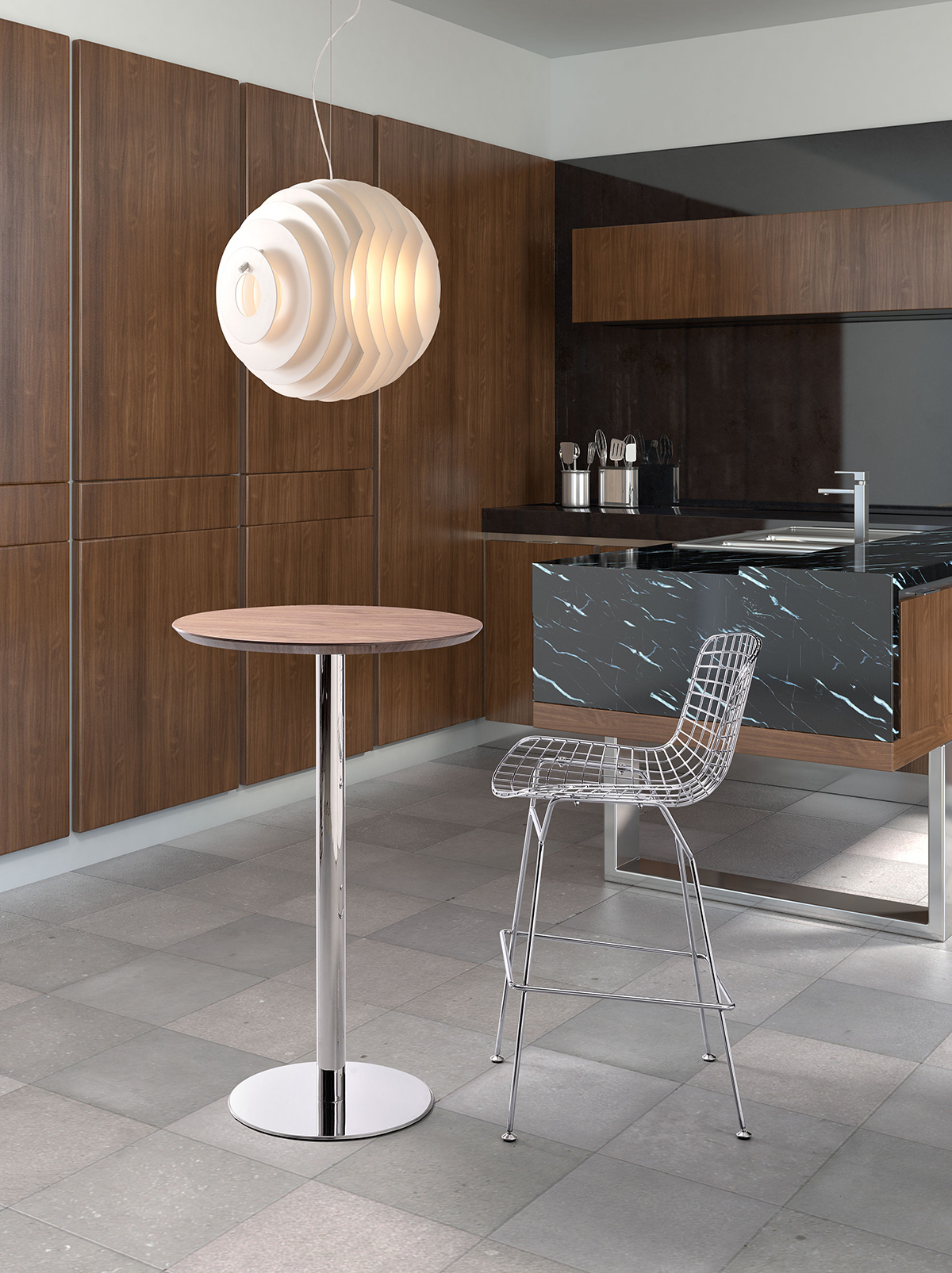 ZUO - Bergen Bar Table in Brown/Silver