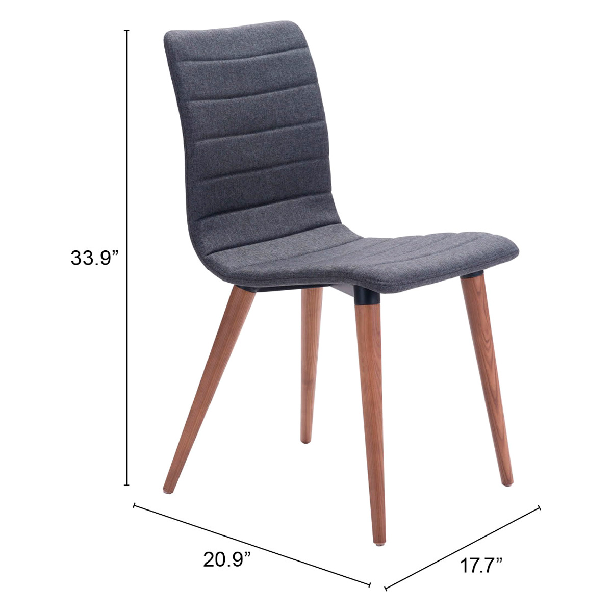 ZUO - Jericho Dining Chair (Set Of 2) in Gray/Brown