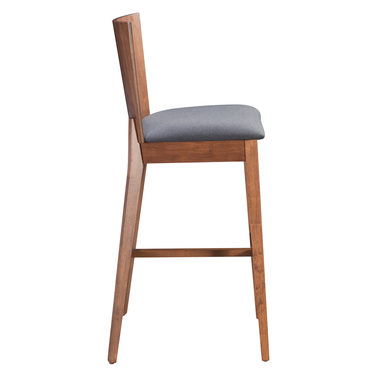 ZUO - Ambrose Bar Chair (Set Of 2) in Walnut/Dark Gray