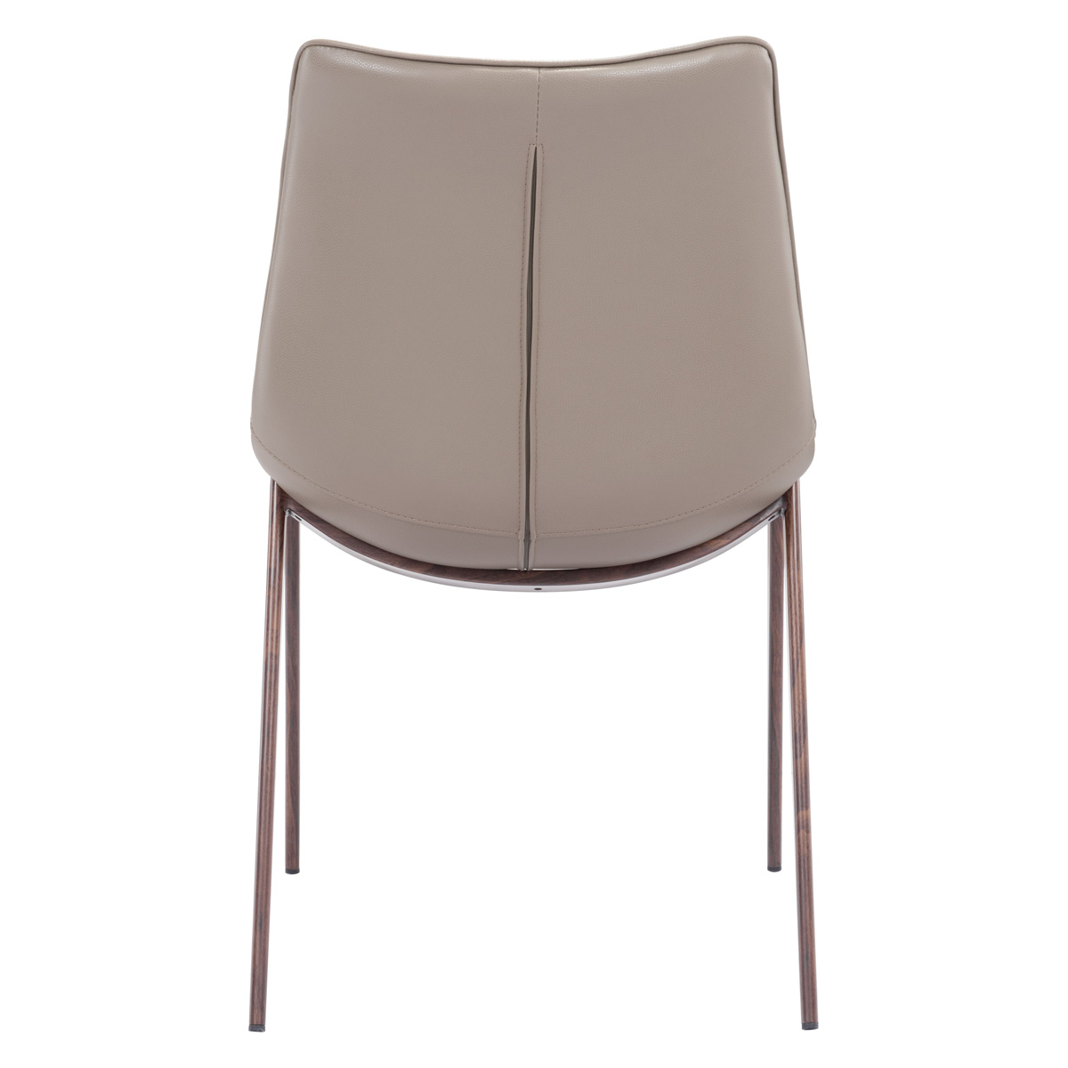 ZUO Magnus Dining Chair (Set Of 2) - Cappuccino/Dark Brown