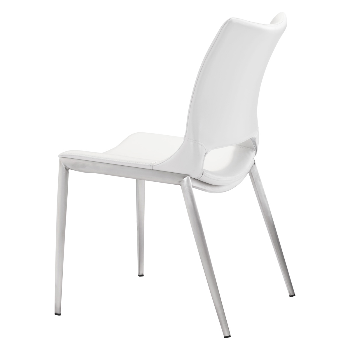 ZUO Ace Dining Chair (Set Of 2) - White/Silver