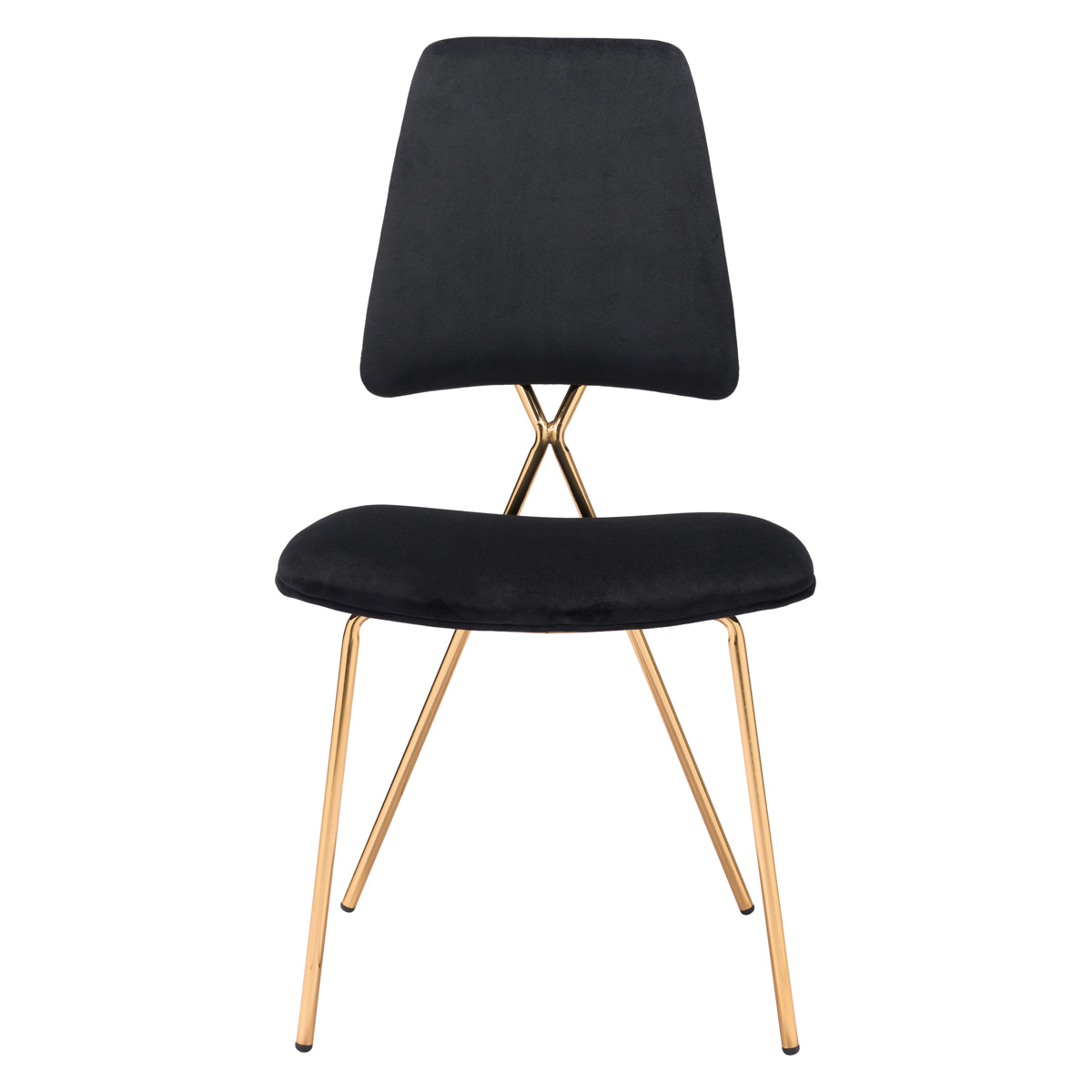ZUO Chloe Dining Chair (Set Of 2) - Black/Gold