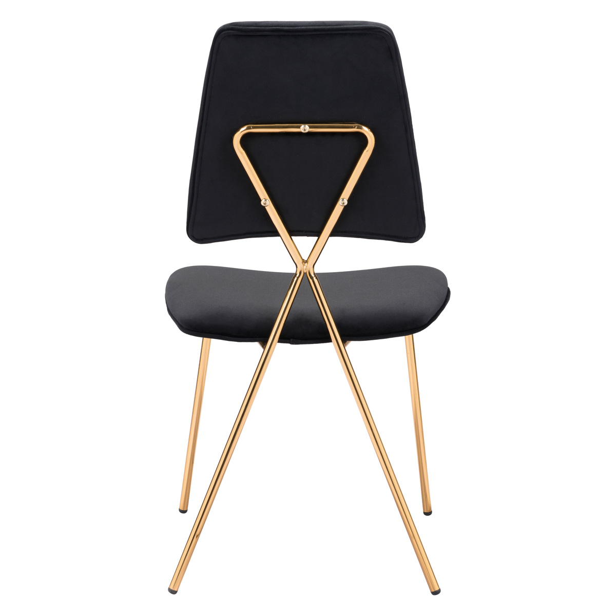 ZUO Chloe Dining Chair (Set Of 2) - Black/Gold