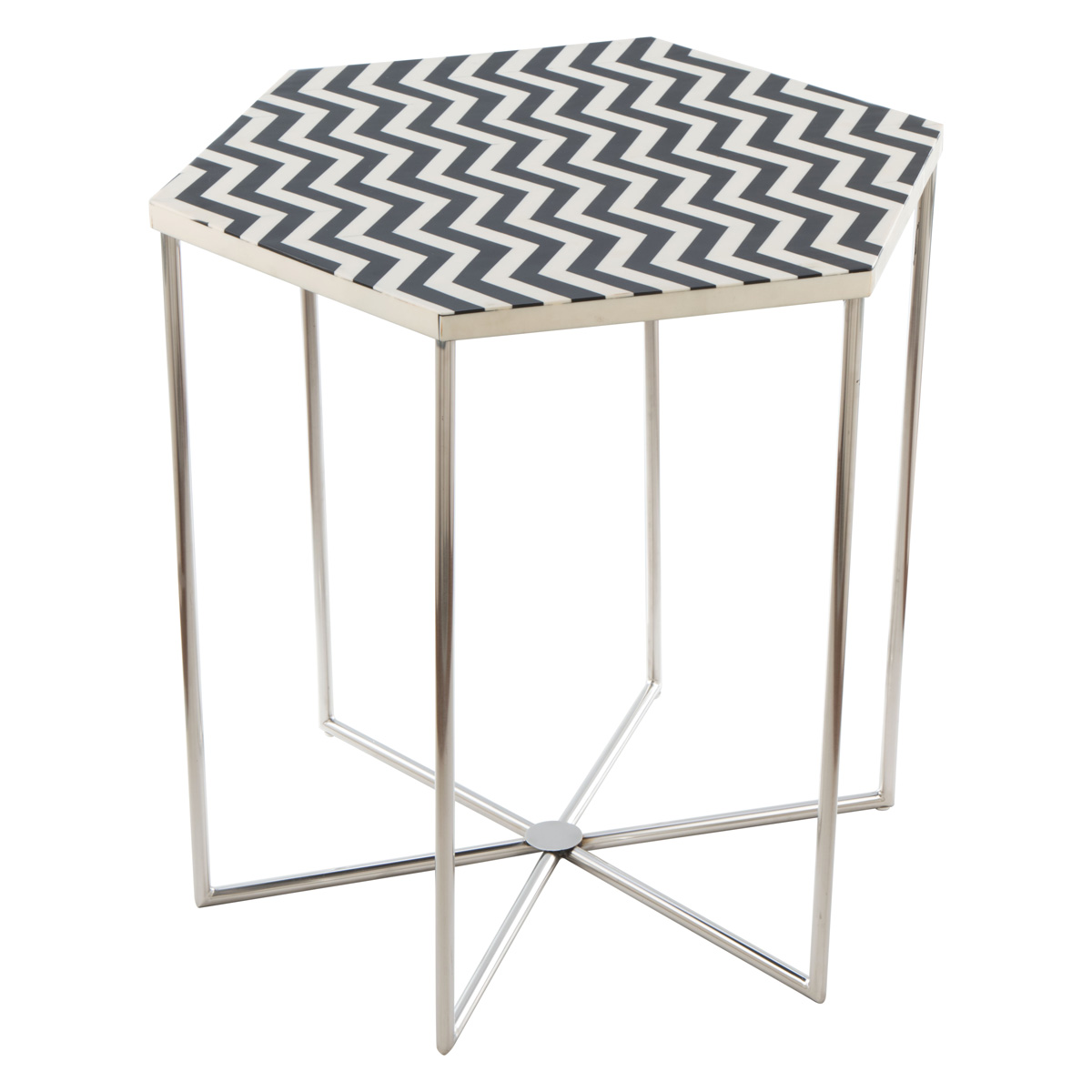 ZUO - Forma Side Table in Multi-Color/Silver