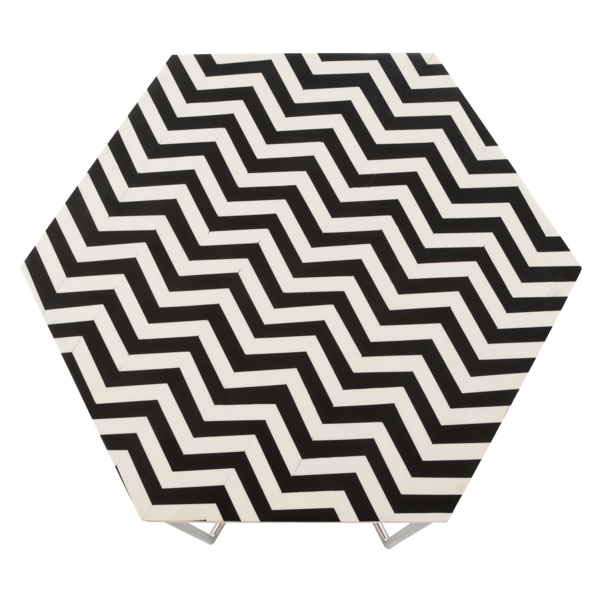 ZUO - Forma Side Table in Multi-Color/Silver
