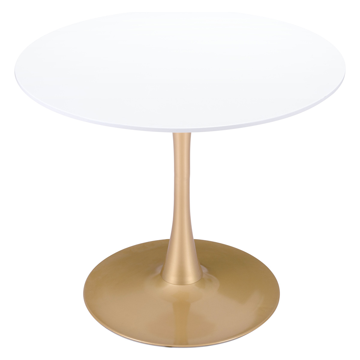 ZUO Opus Dining Table - White/Gold
