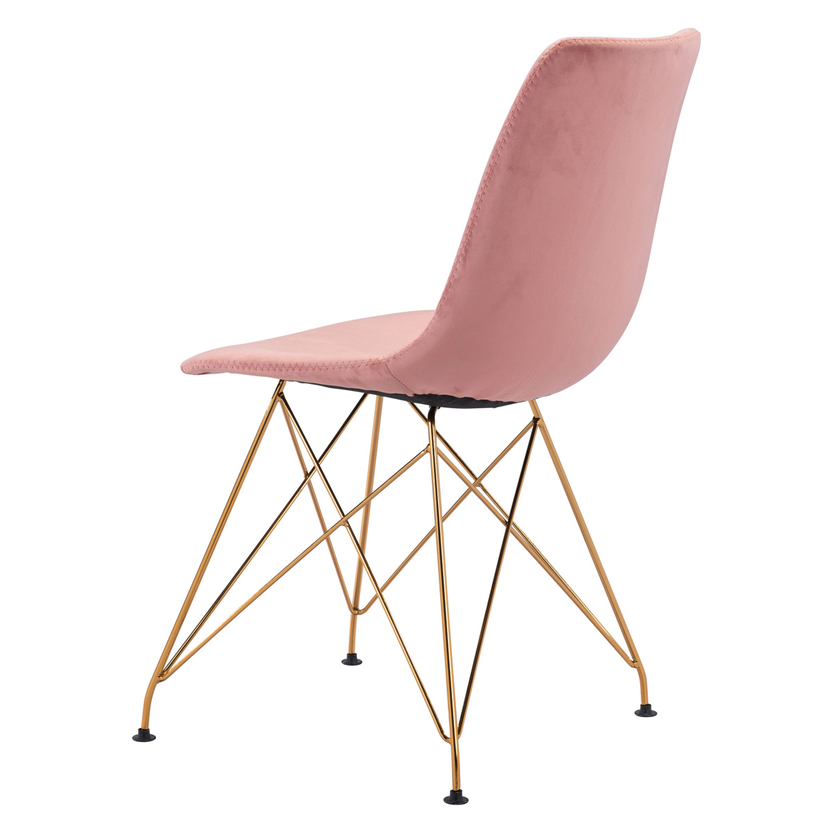 ZUO - Parker Dining Chair (Set Of 4) in Pink/Gold