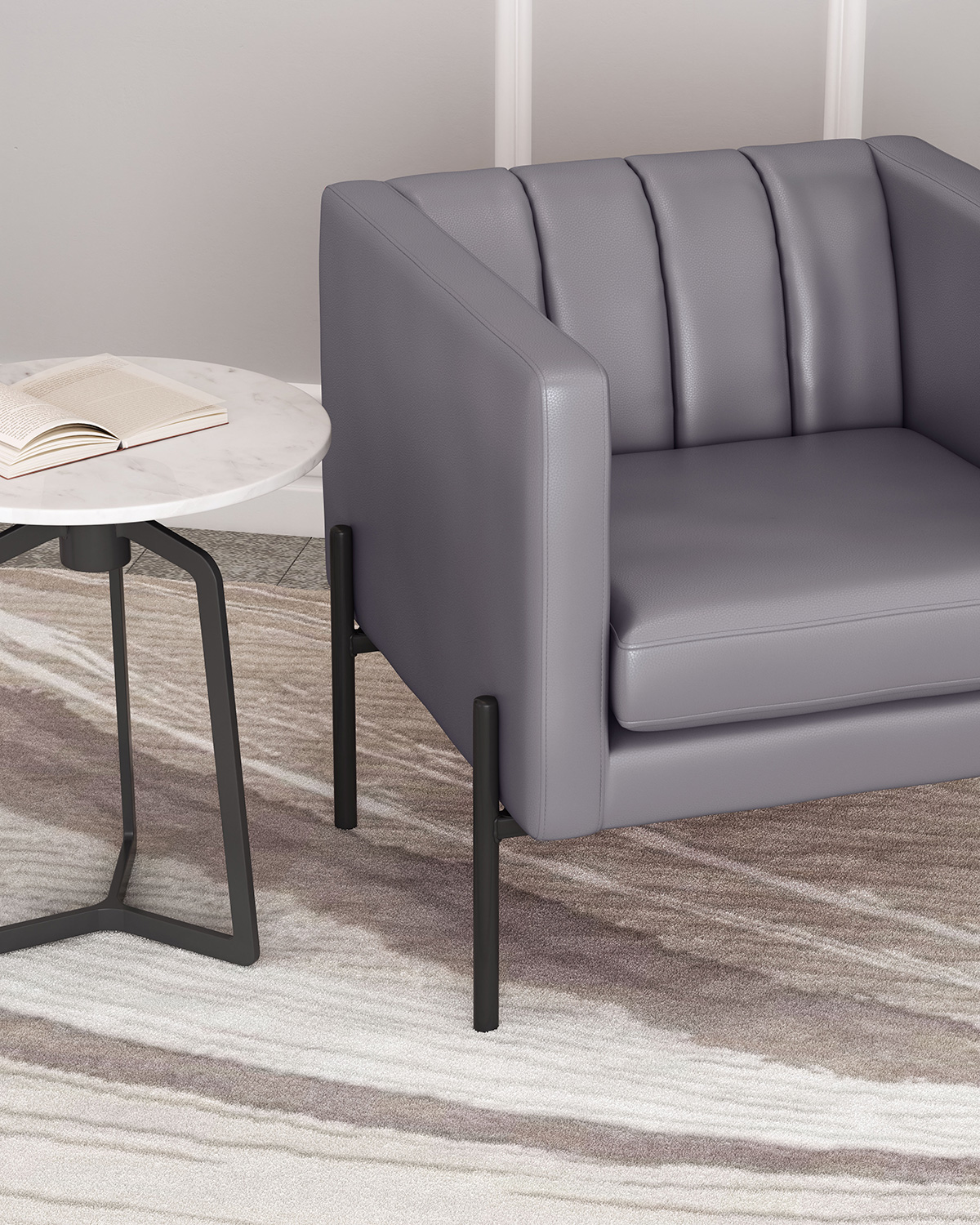 ZUO Jess Accent Chair - Gray/Black