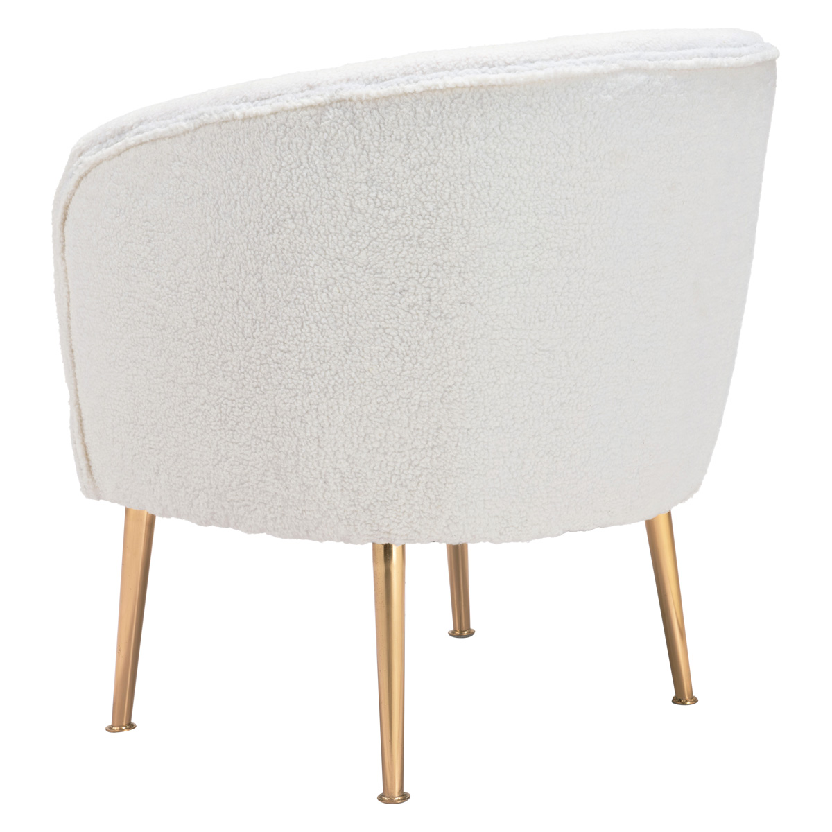 ZUO - Sherpa Accent Chair in Beige/Gold