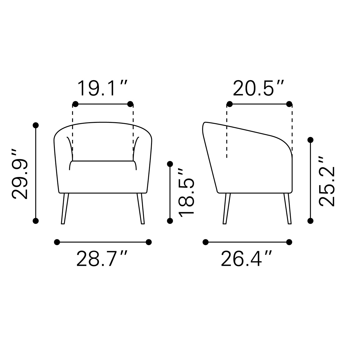 ZUO - Sherpa Accent Chair in Beige/Gold