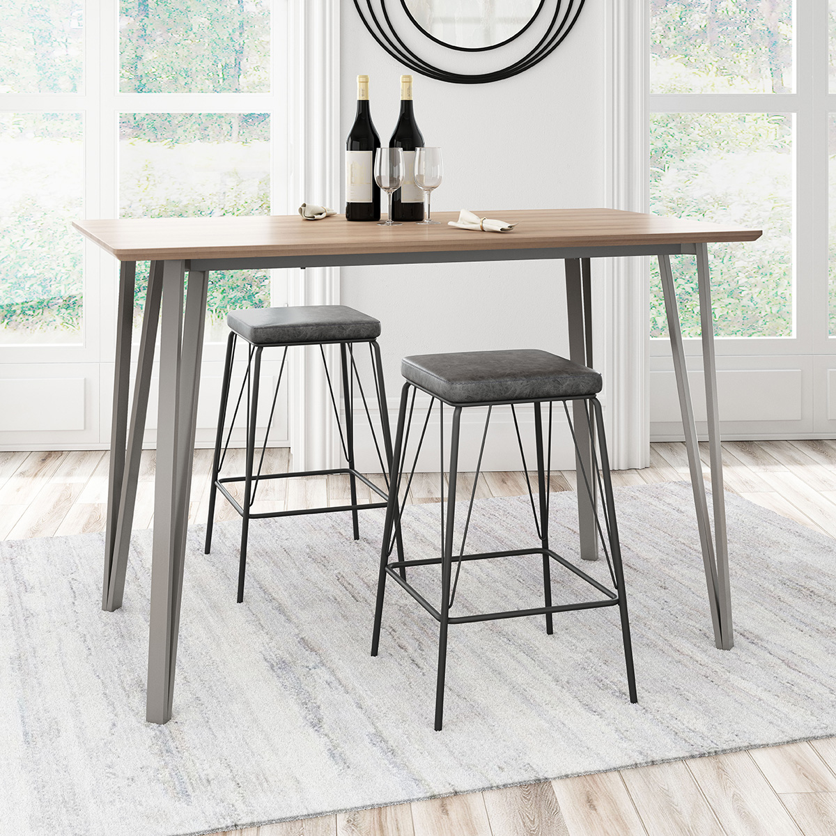 ZUO - Doubs Counter Table in Brown/Black
