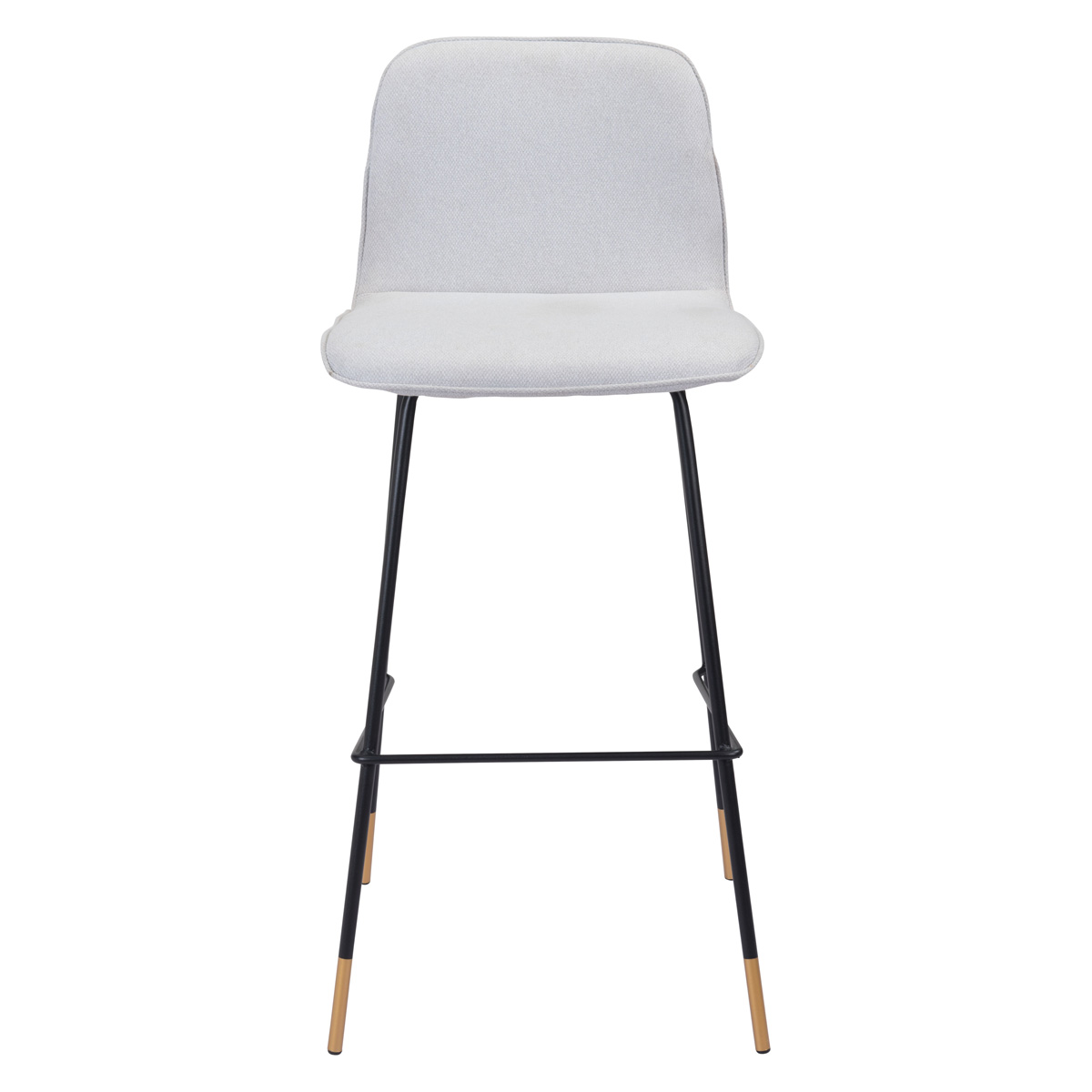 ZUO - Gironde Bar Chair in Light Gray/Black