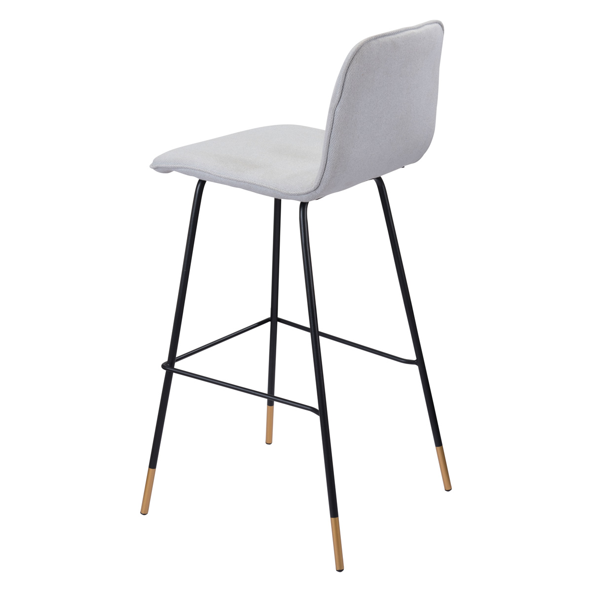 ZUO - Gironde Bar Chair in Light Gray/Black