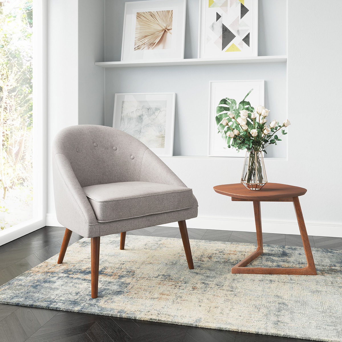 ZUO - Cruise Chair Accent in Gray/Brown
