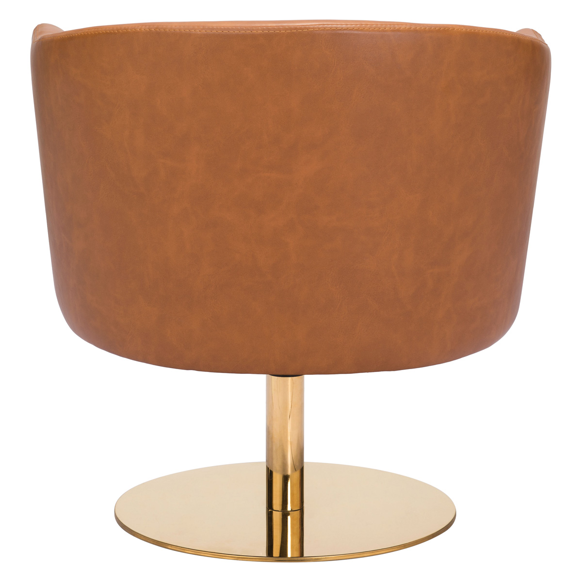 ZUO Justin Accent Chair - Brown/Gold