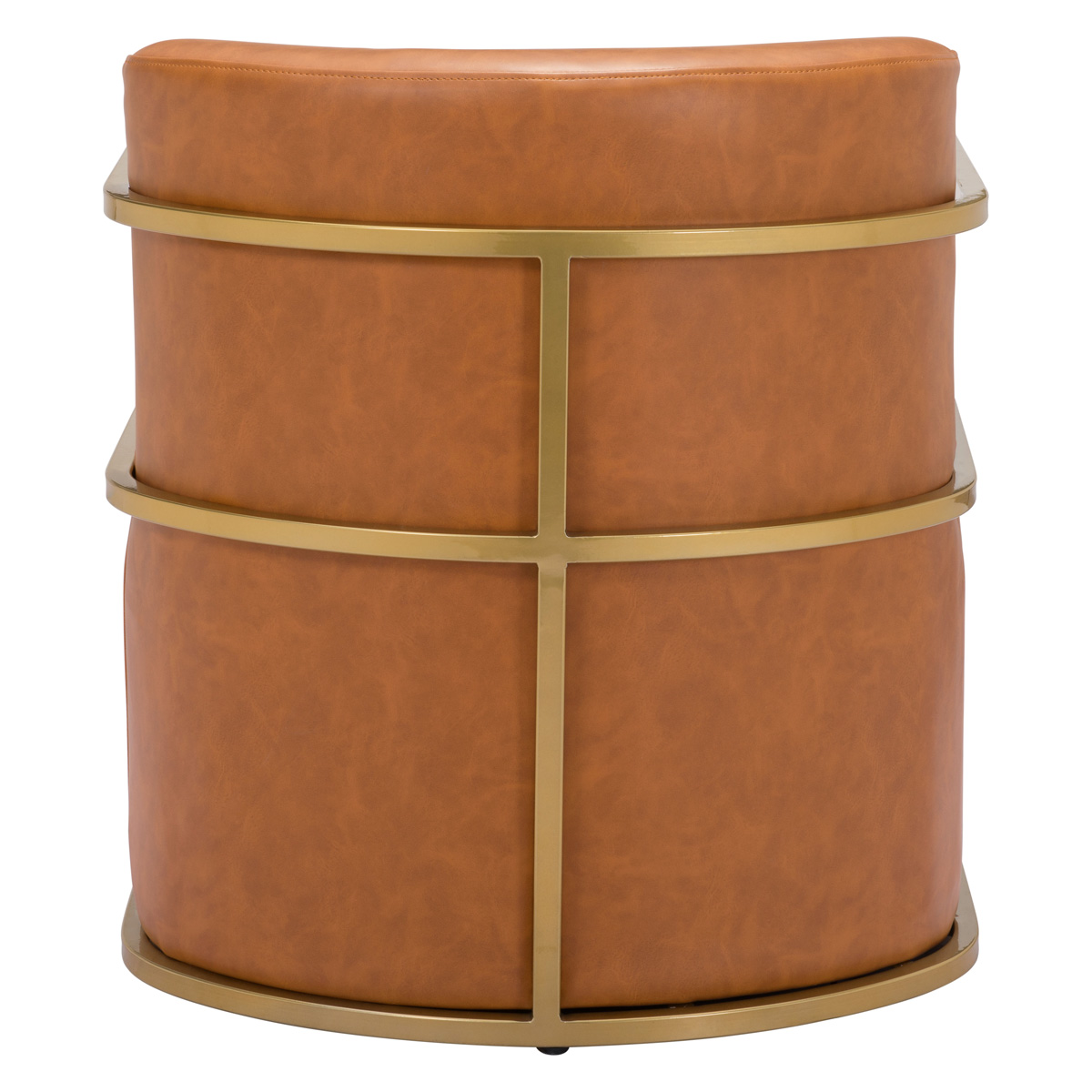 ZUO Xander Accent Chair - Brown/Gold