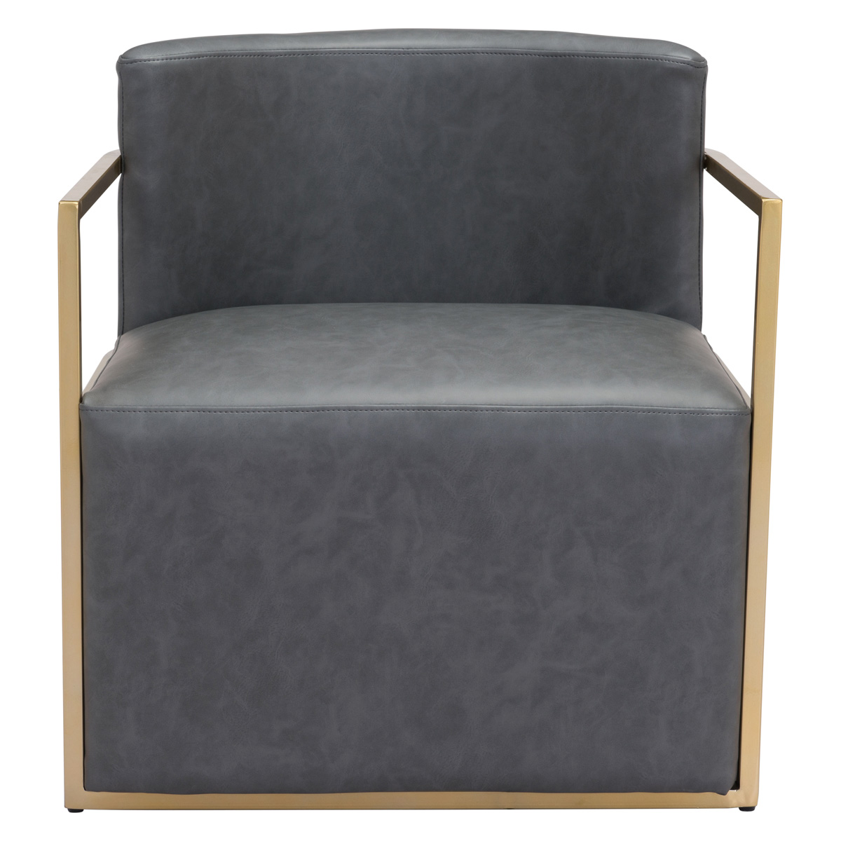 ZUO Xander Accent Chair - Gray/Gold