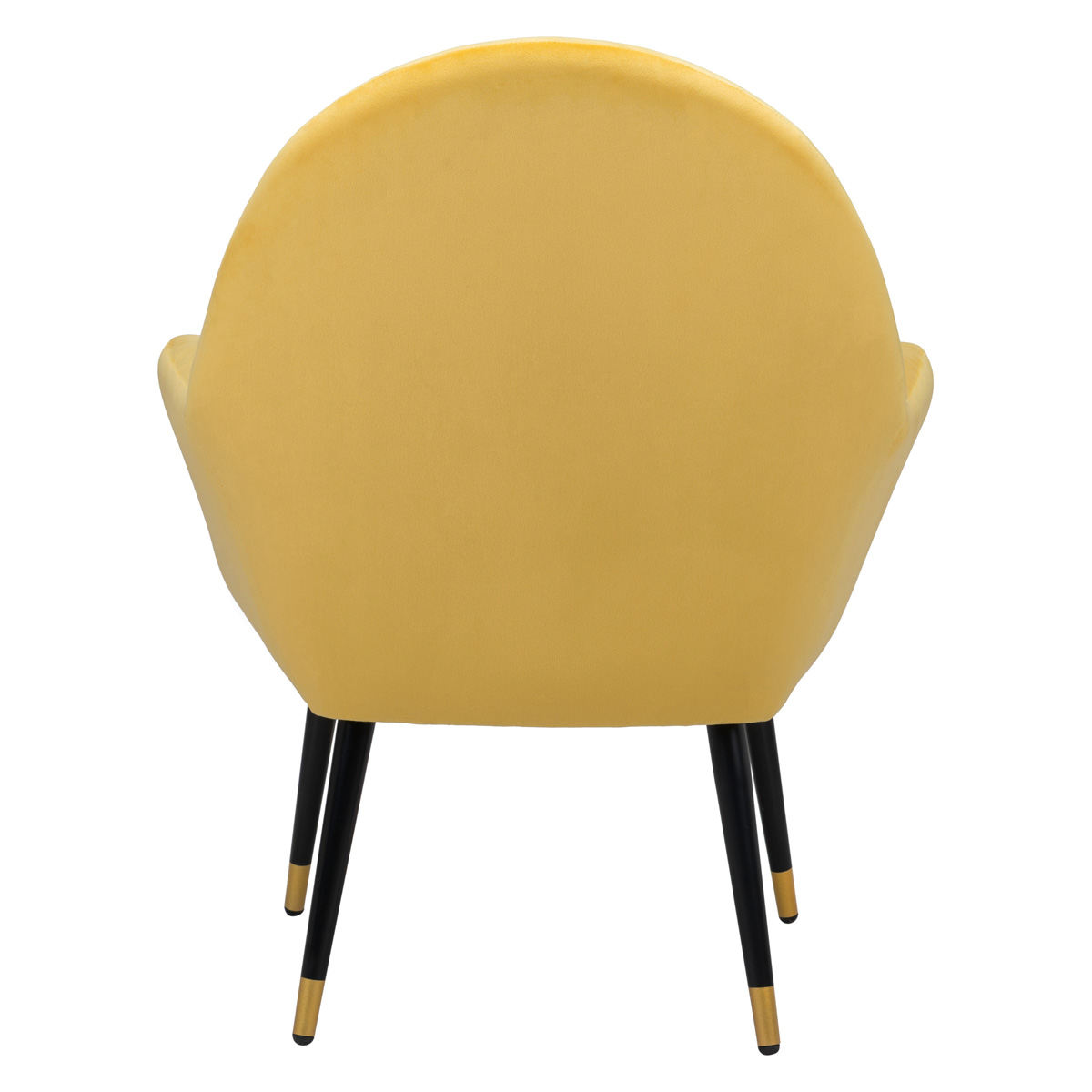 ZUO Alexandria Accent Chair - Yellow/Black/Gold