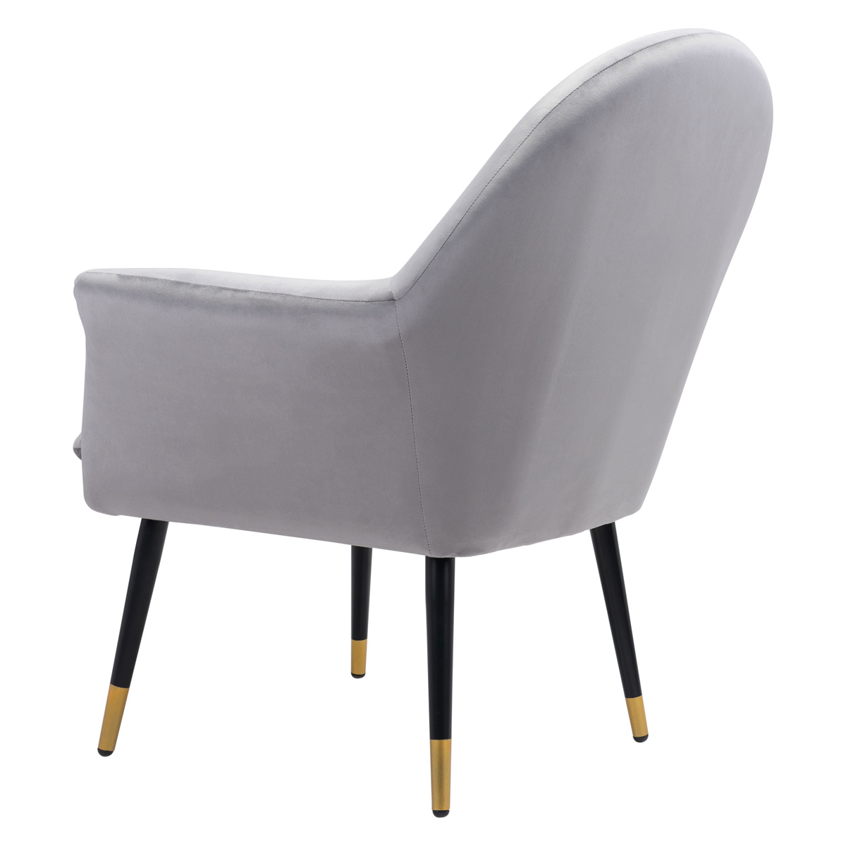 ZUO Alexandria Accent Chair - Gray/Blac/Gold