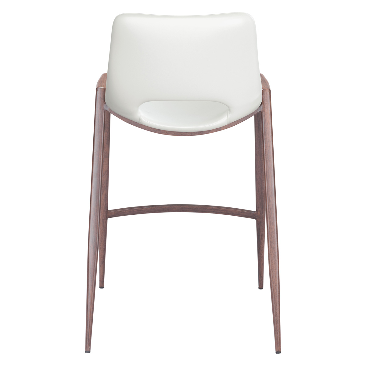 ZUO Desi Counter Chair (Set Of 2) - White/Dark Brown