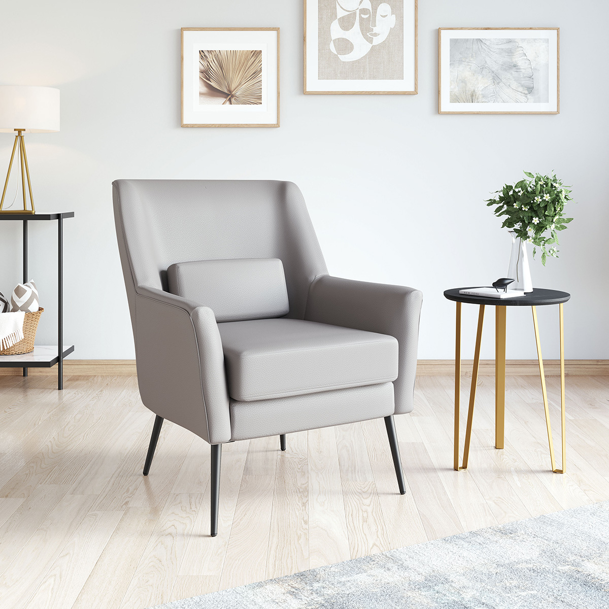 ZUO Ontario Accent Chair - Gray/Black