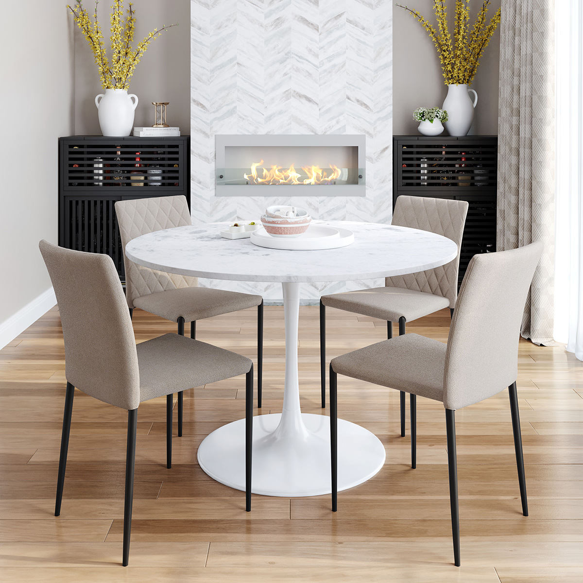 ZUO - Phoenix Dining Table in White