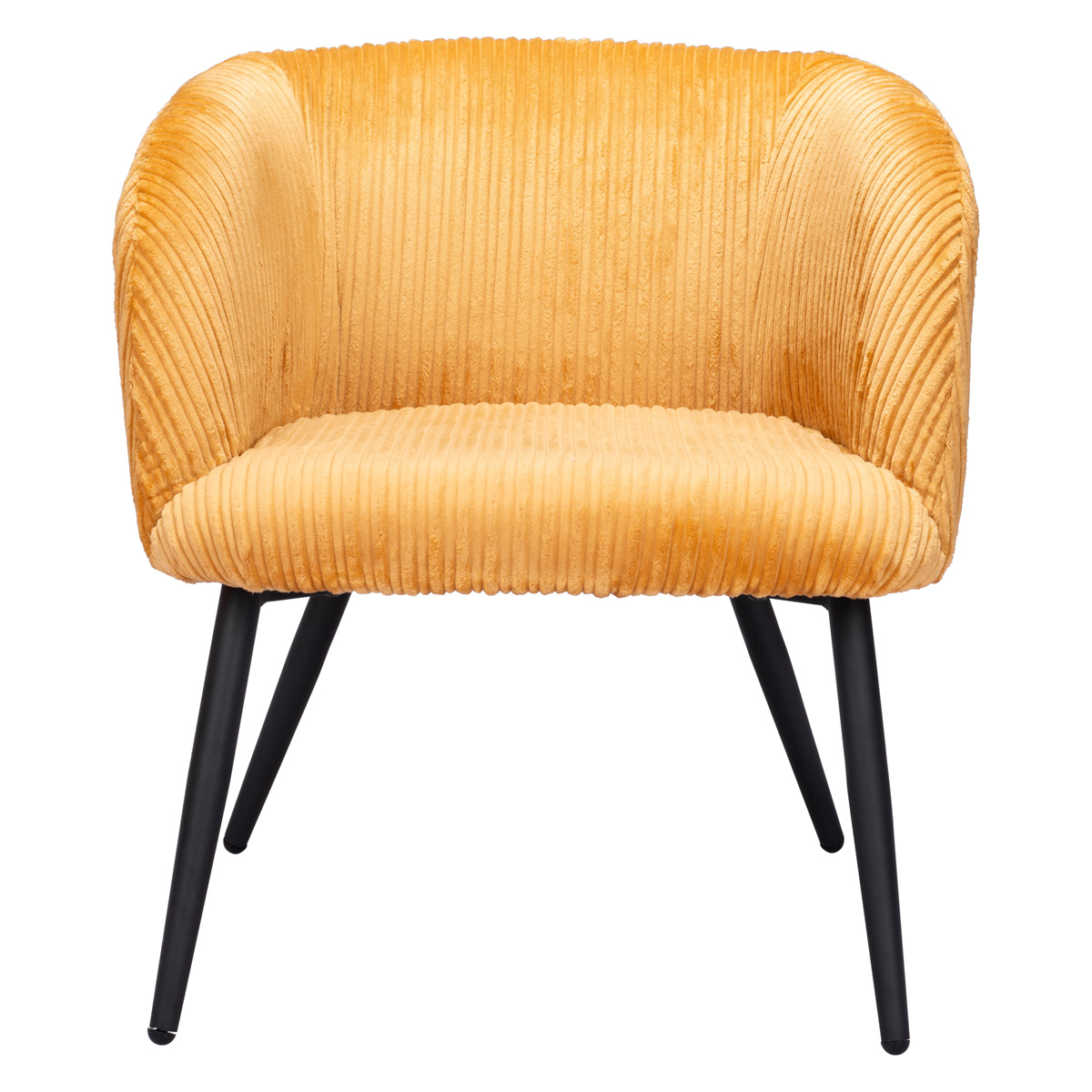 ZUO Papillion Accent Chair - Yellow/Matte Black