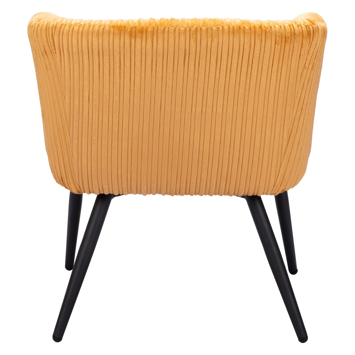 ZUO Papillion Accent Chair - Yellow/Matte Black